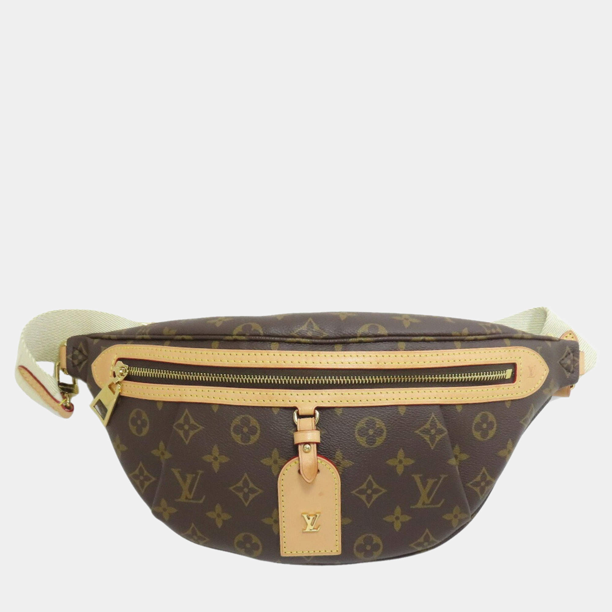 Pre Owned Louis Vuitton High-Rise Brown Monogram Canvas Hip Bag/Waist Bag