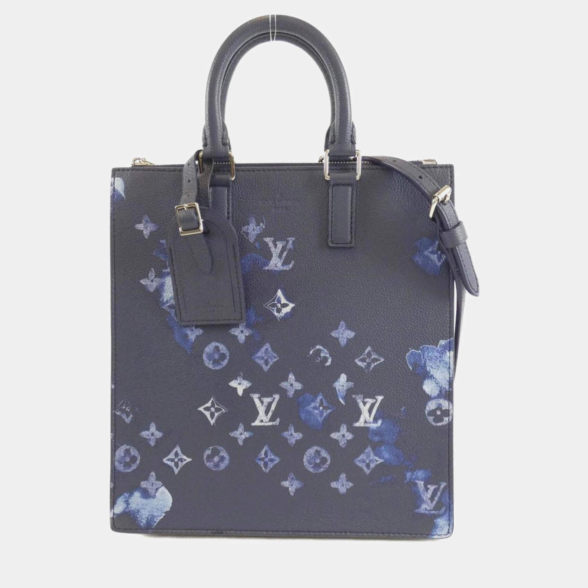 Pre Owned Louis Vuitton Watercolor Monogram Sac Plat Messenger Handbag