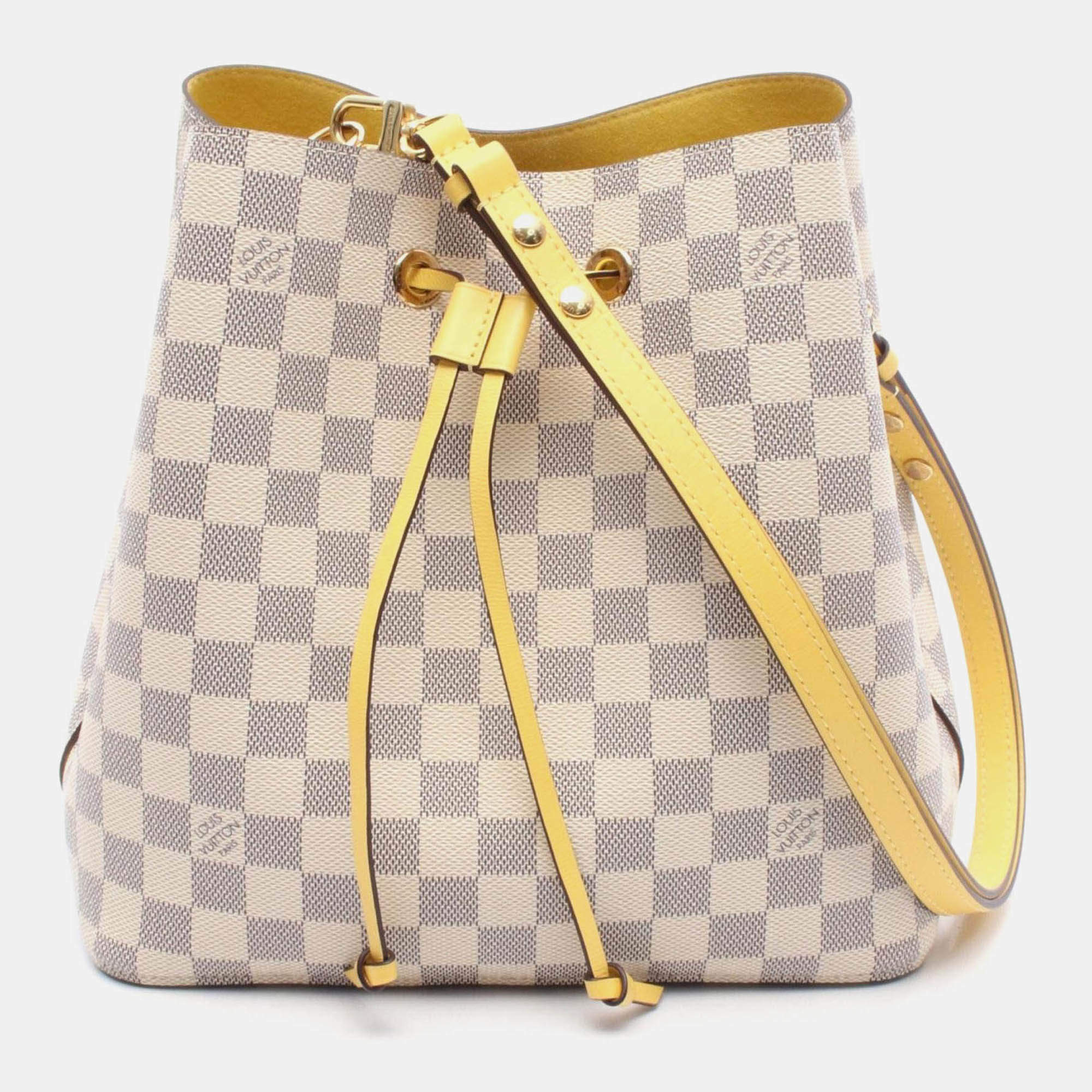 Pre Owned Louis Vuitton Neonoe Damier Azur Pineapple Shoulder Bag  