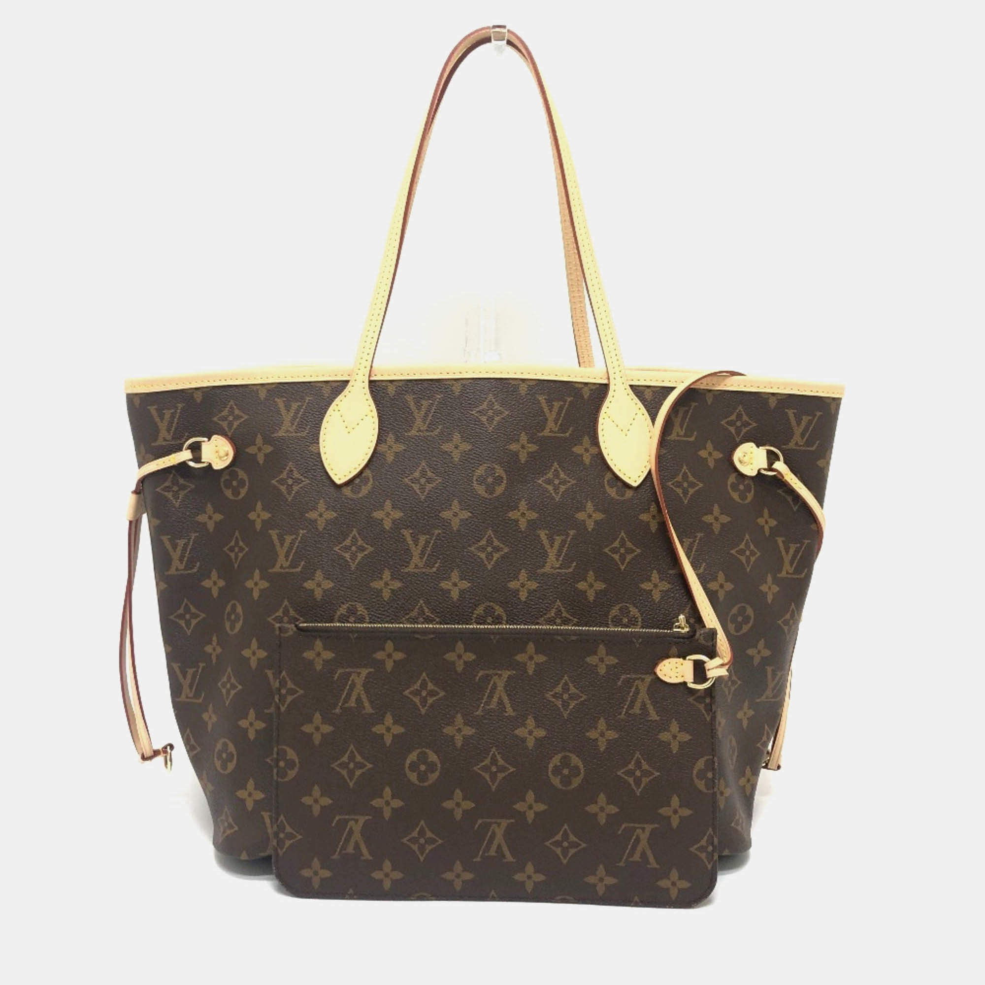 Pre Owned Louis Vuitton Neverfull Mm Bag Handbag Tote Monogram Canvas  Brown