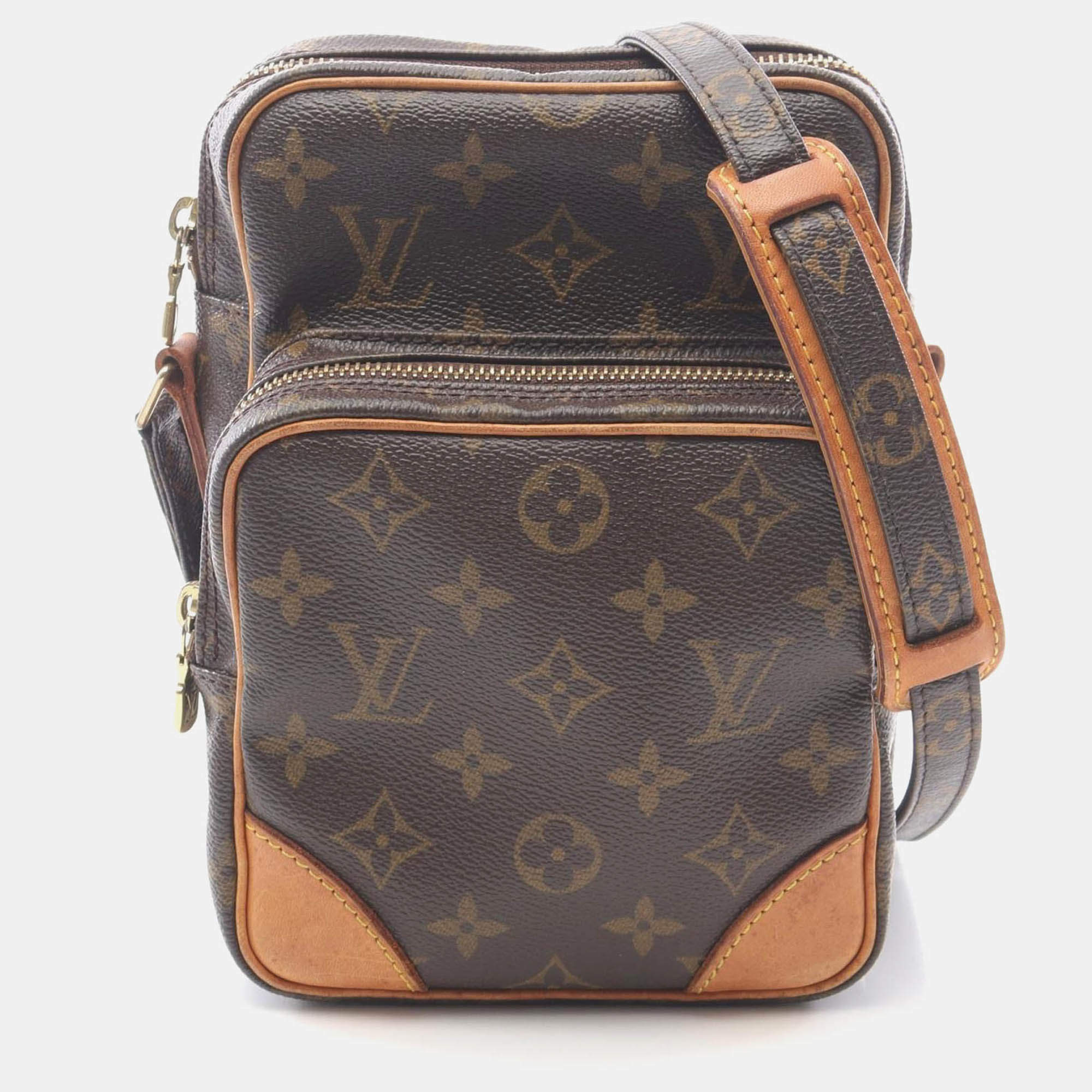 مملوكة مسبقًا Louis Vuitton Amazon Crossbody Shoulder Bag Monogram Canvas Brown