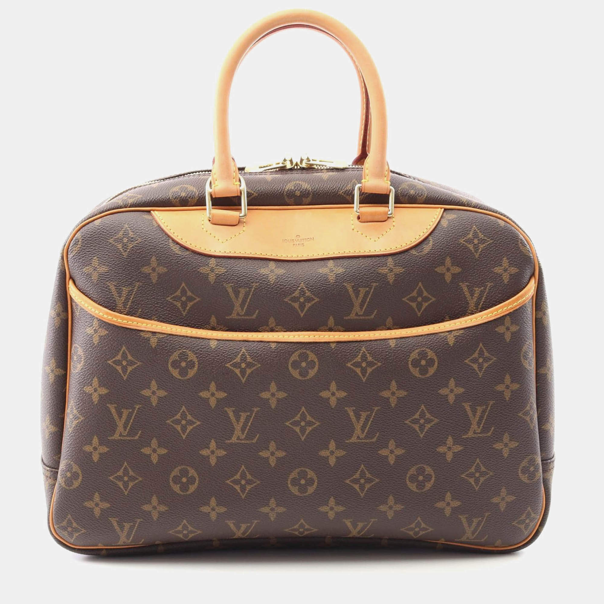Pre Owned Louis Vuitton Deauville Travel Handbag  Monogram Canvas