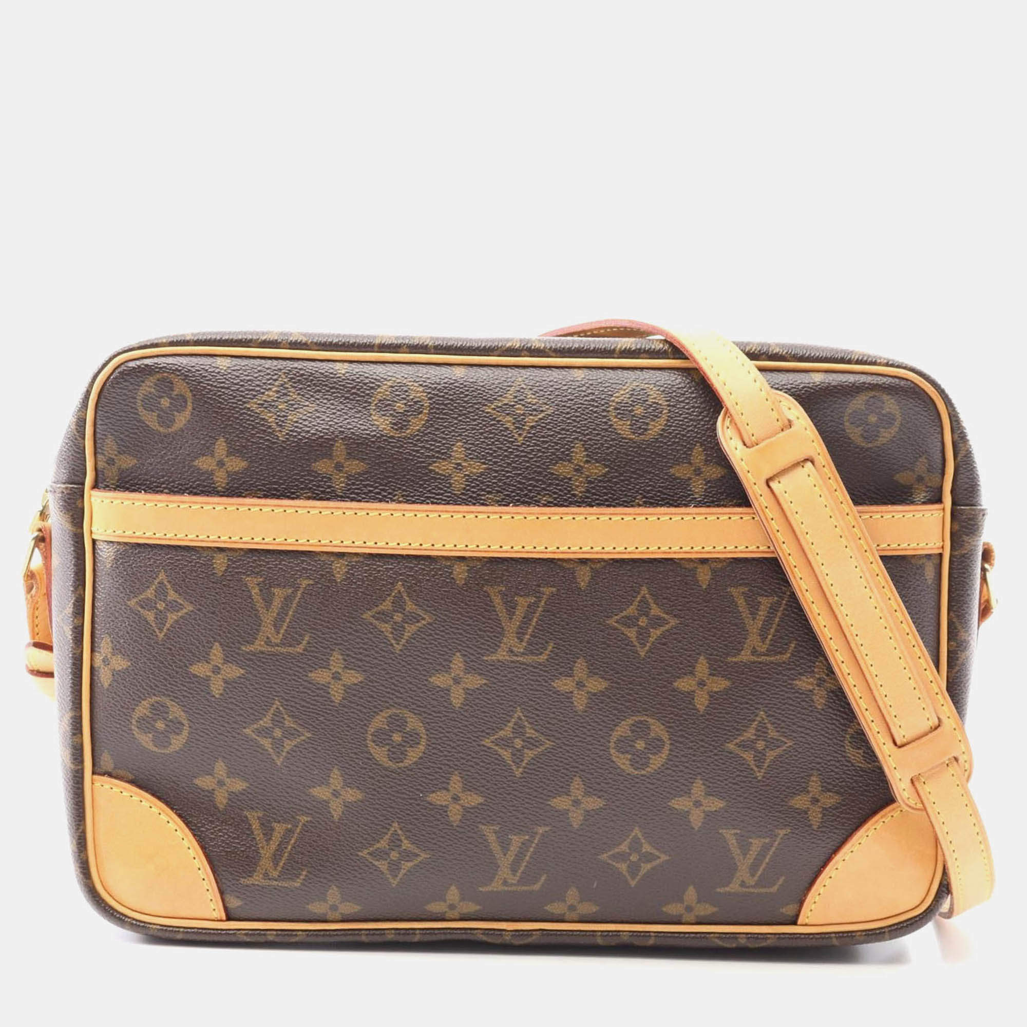 Pre Owned Louis Vuitton Trocadero 30 Crossbody Shoulder Bag Monogram Canvas