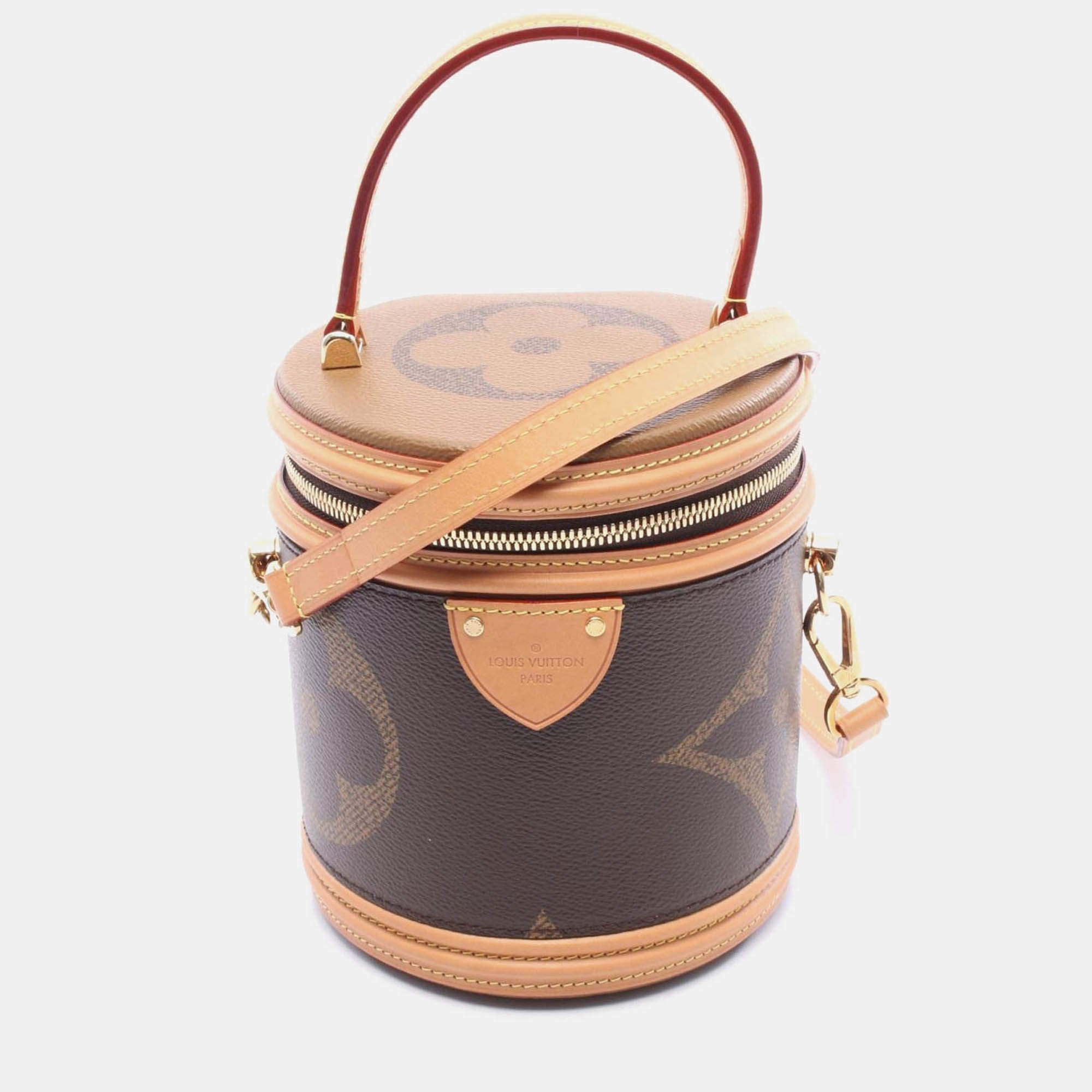 Pre Owned Louis Vuitton Cannes Shoulder Handbag  Monogram Giant Reverse Canvas
