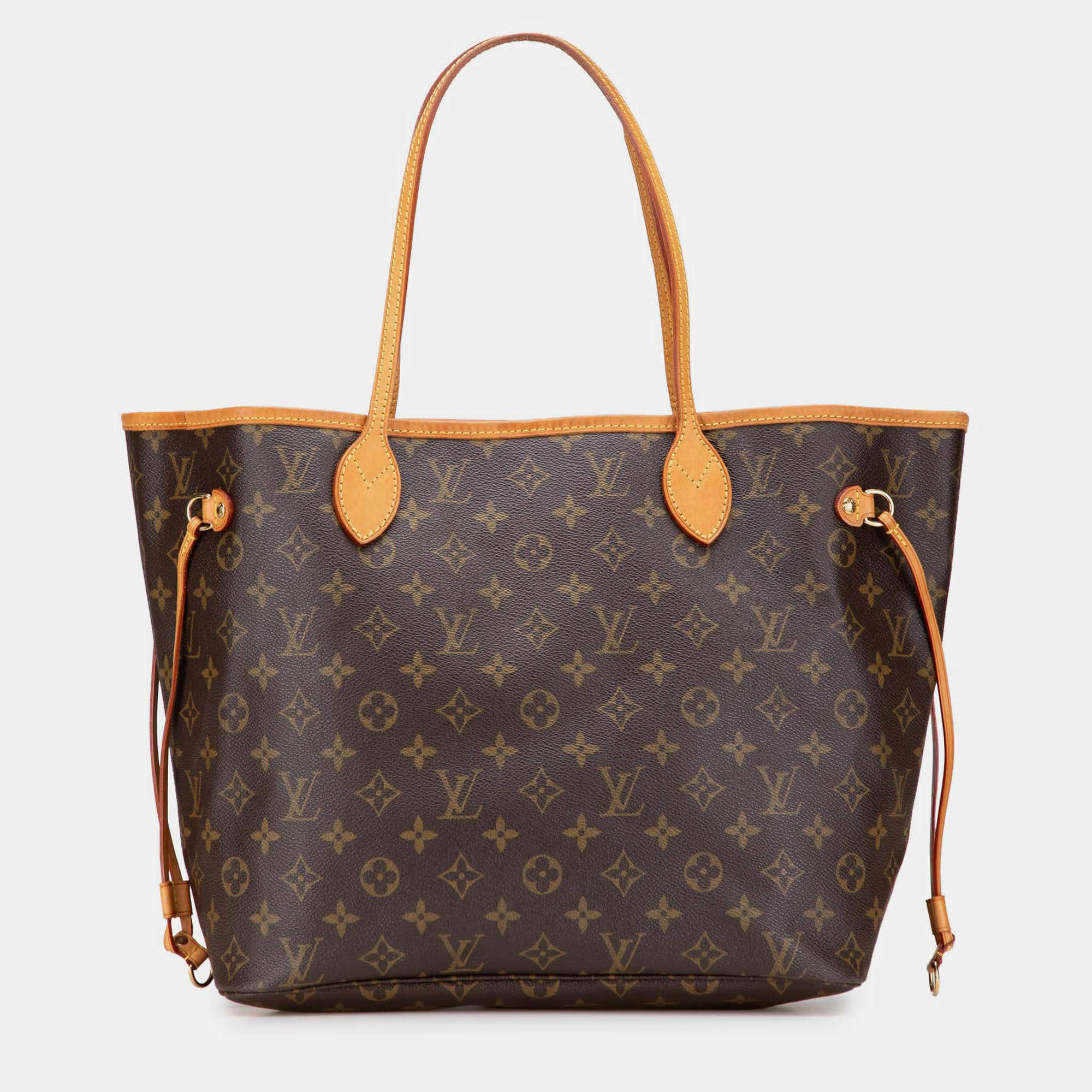Pre Owned Louis Vuitton Brown Monogram Neverfull MM