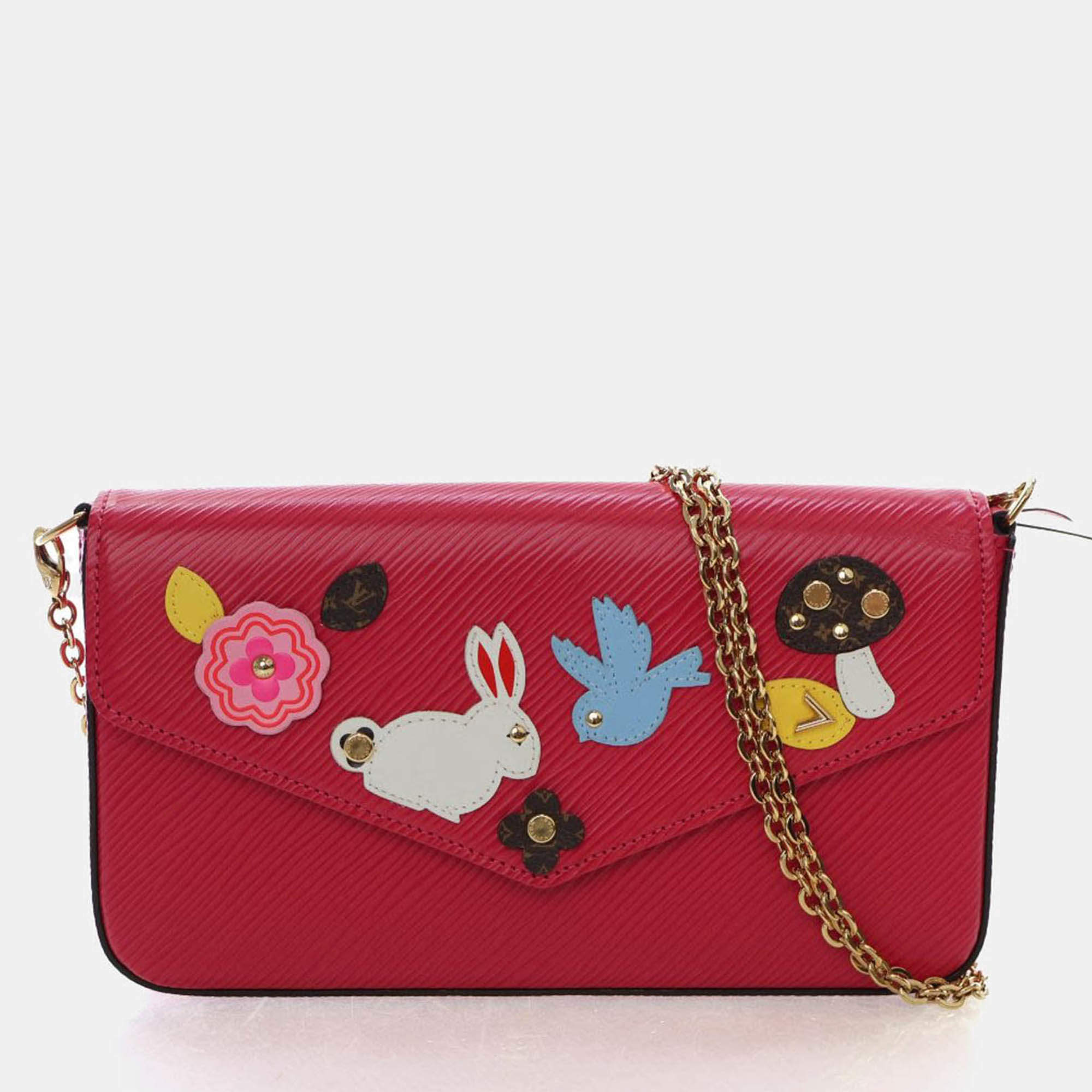 Pre Owned Louis Vuitton Epi Felicie Pochette Patchwork