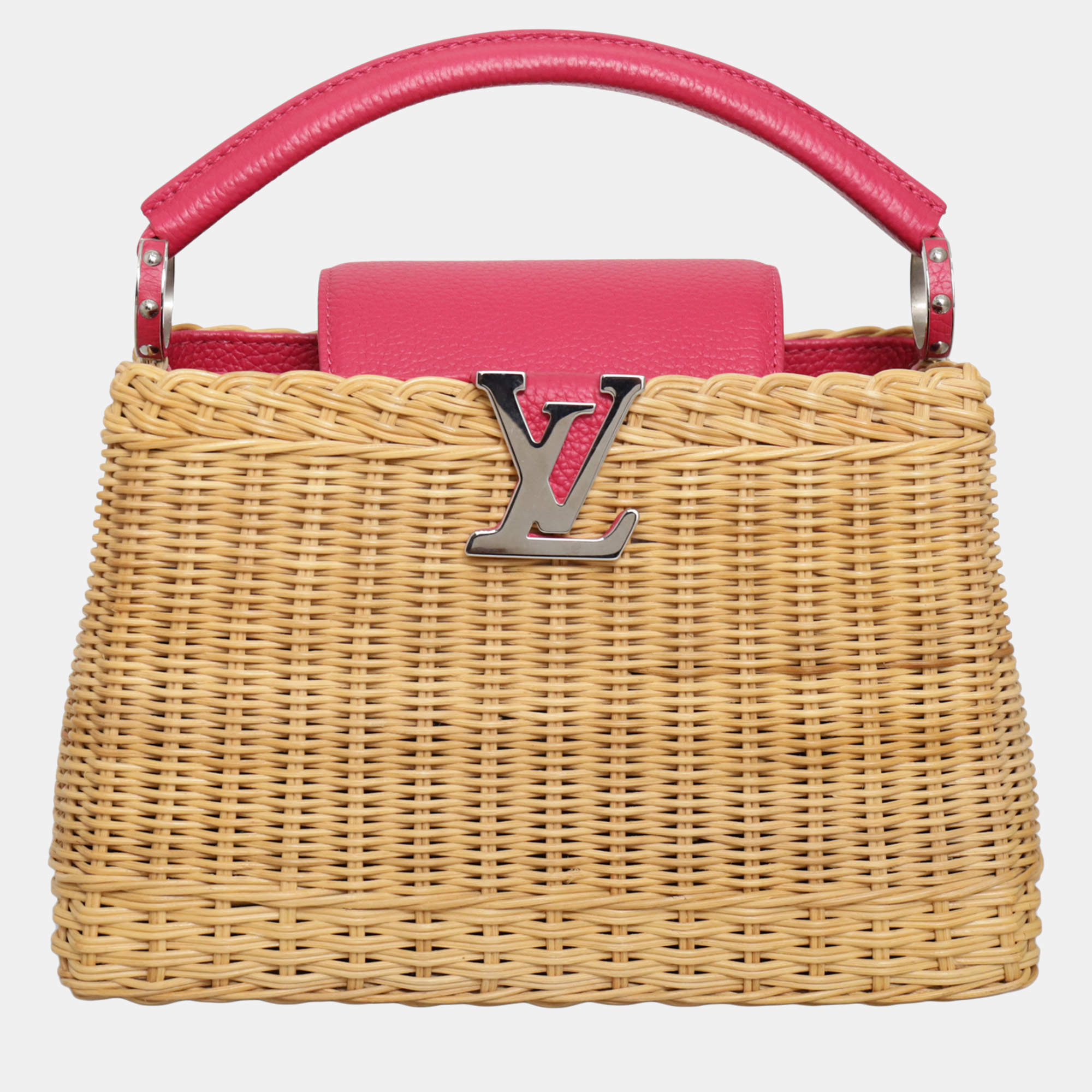 Pre Owned Louis Vuitton Wicker Capucines Bag