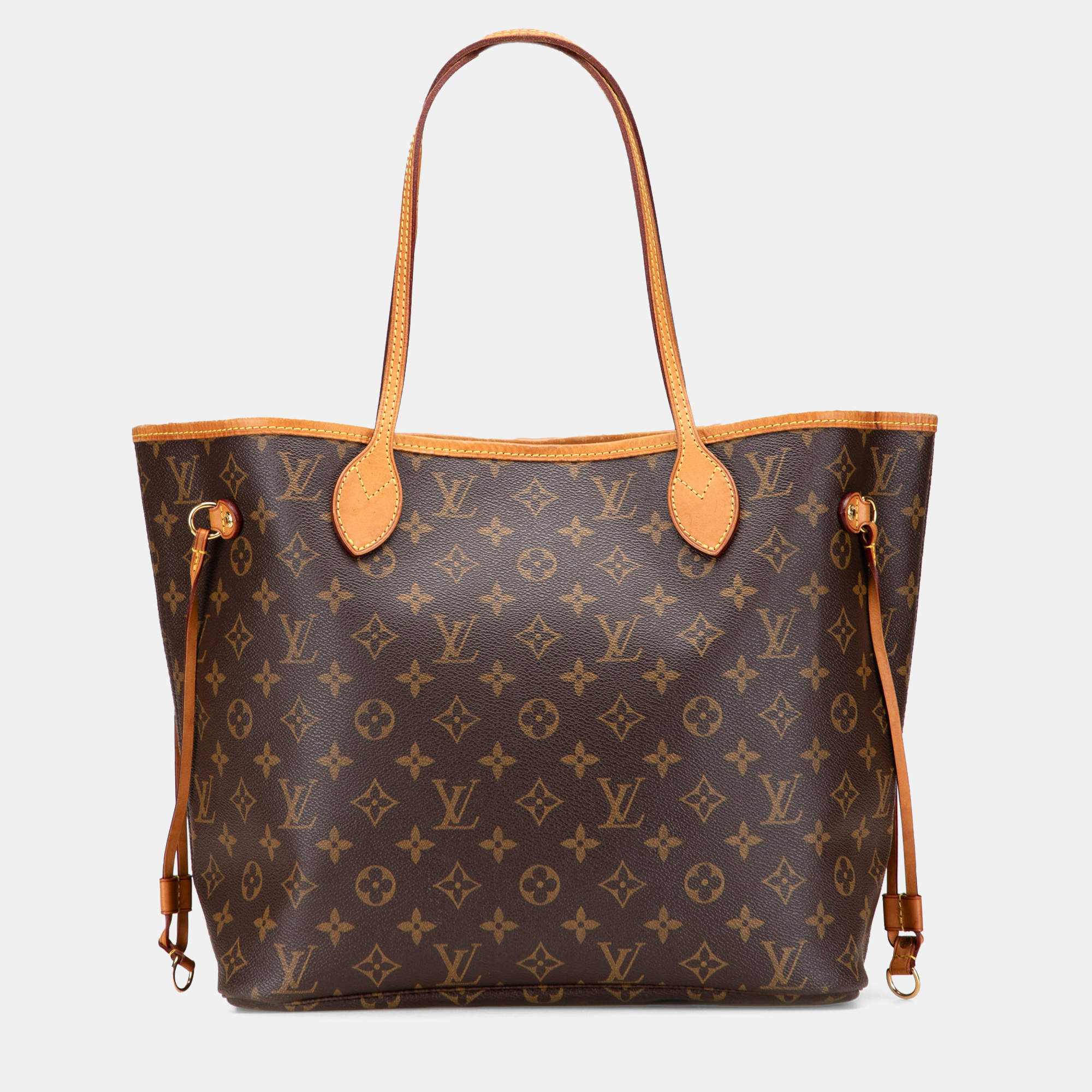 Pre Owned Louis Vuitton Brown Monogram Neverfull MM