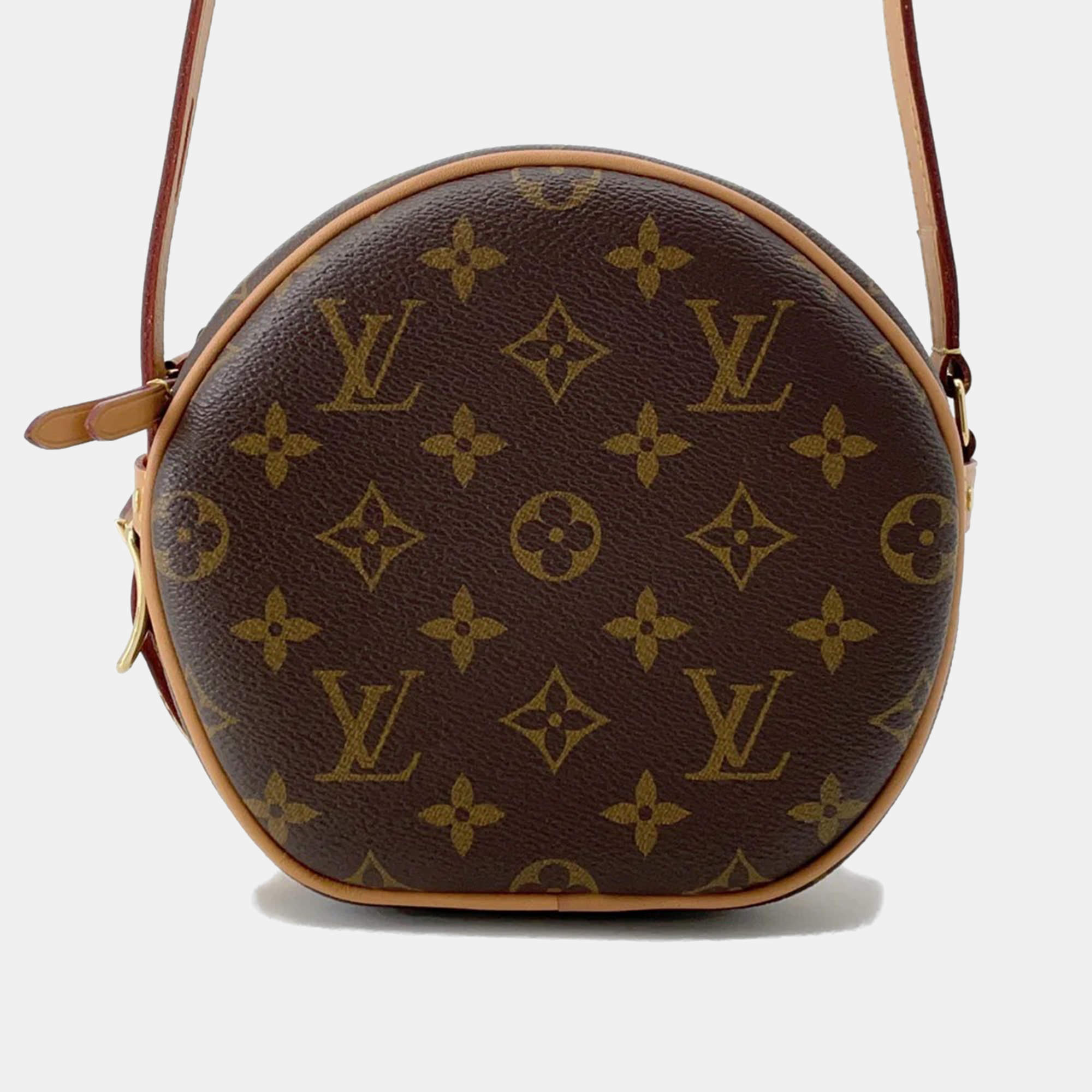 Pre Owned Louis Vuitton Boite Chapeau Souple Brown Monogram Size Pm