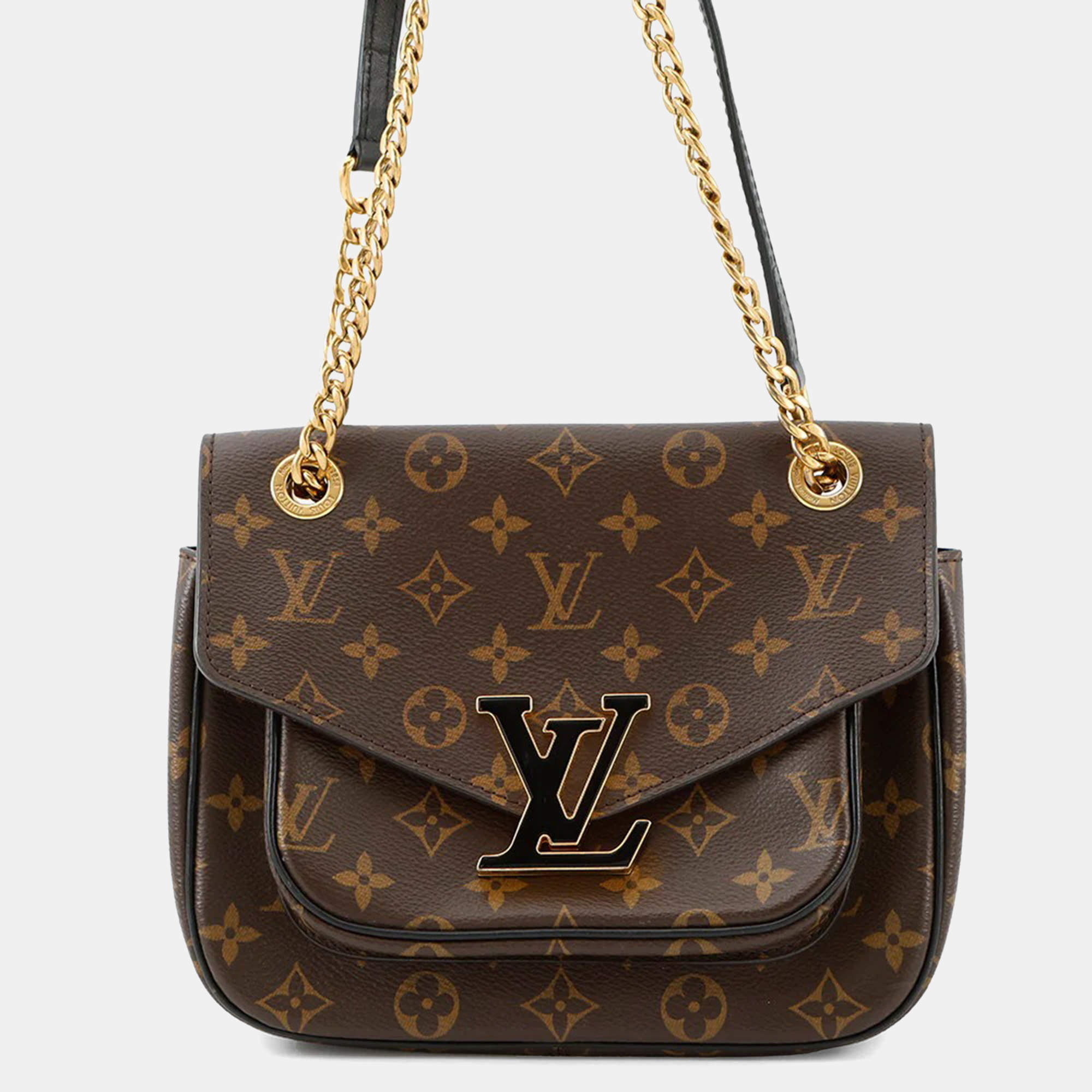 Pre Owned Louis Vuitton Passy Red Monogram