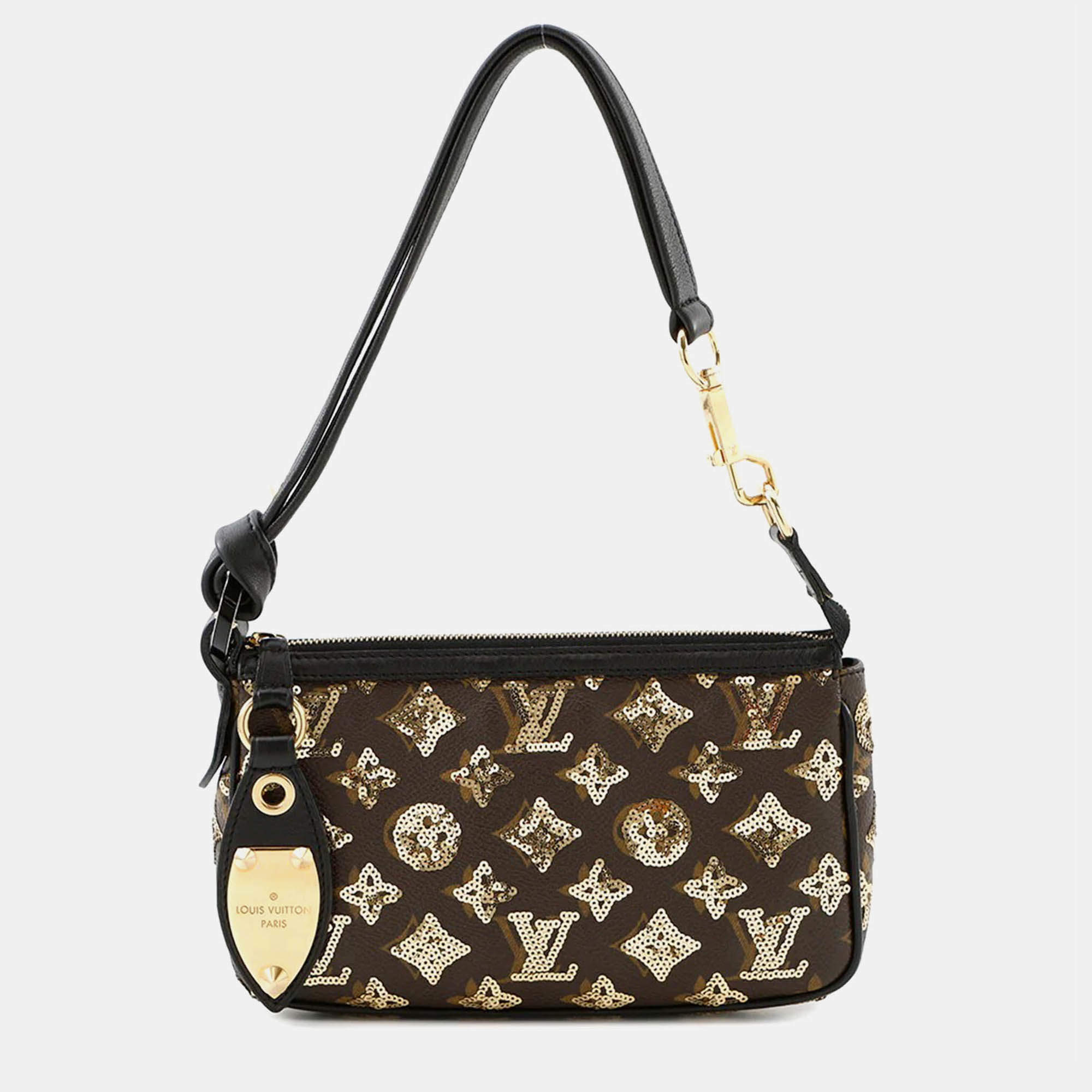 Pre Owned Louis Vuitton Pochette Accessoires All/Noir Monogram Eclipse Handbag