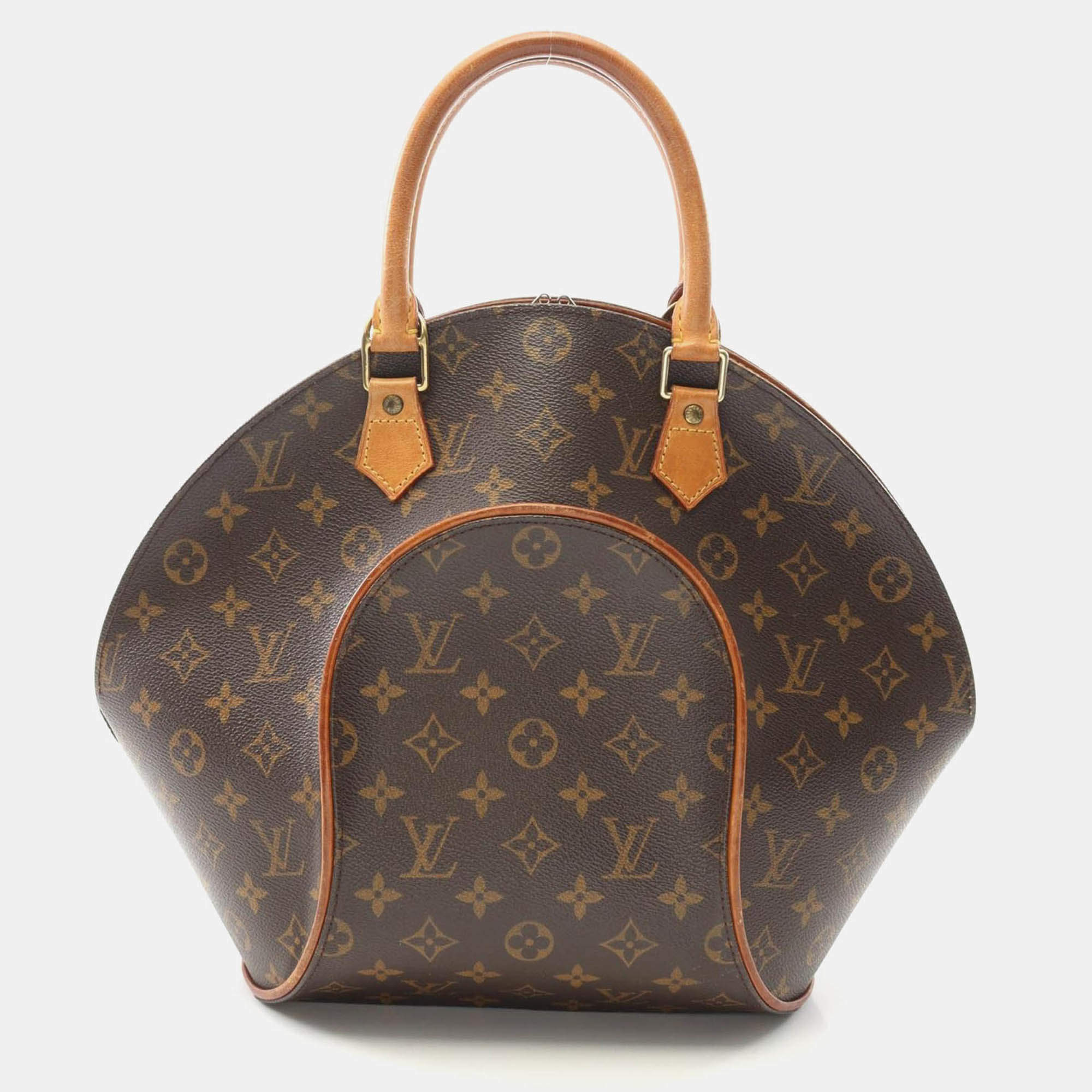 Pre Owned Louis Vuitton Ellipse MM Brown Monogram Canvas Top Handle Bag