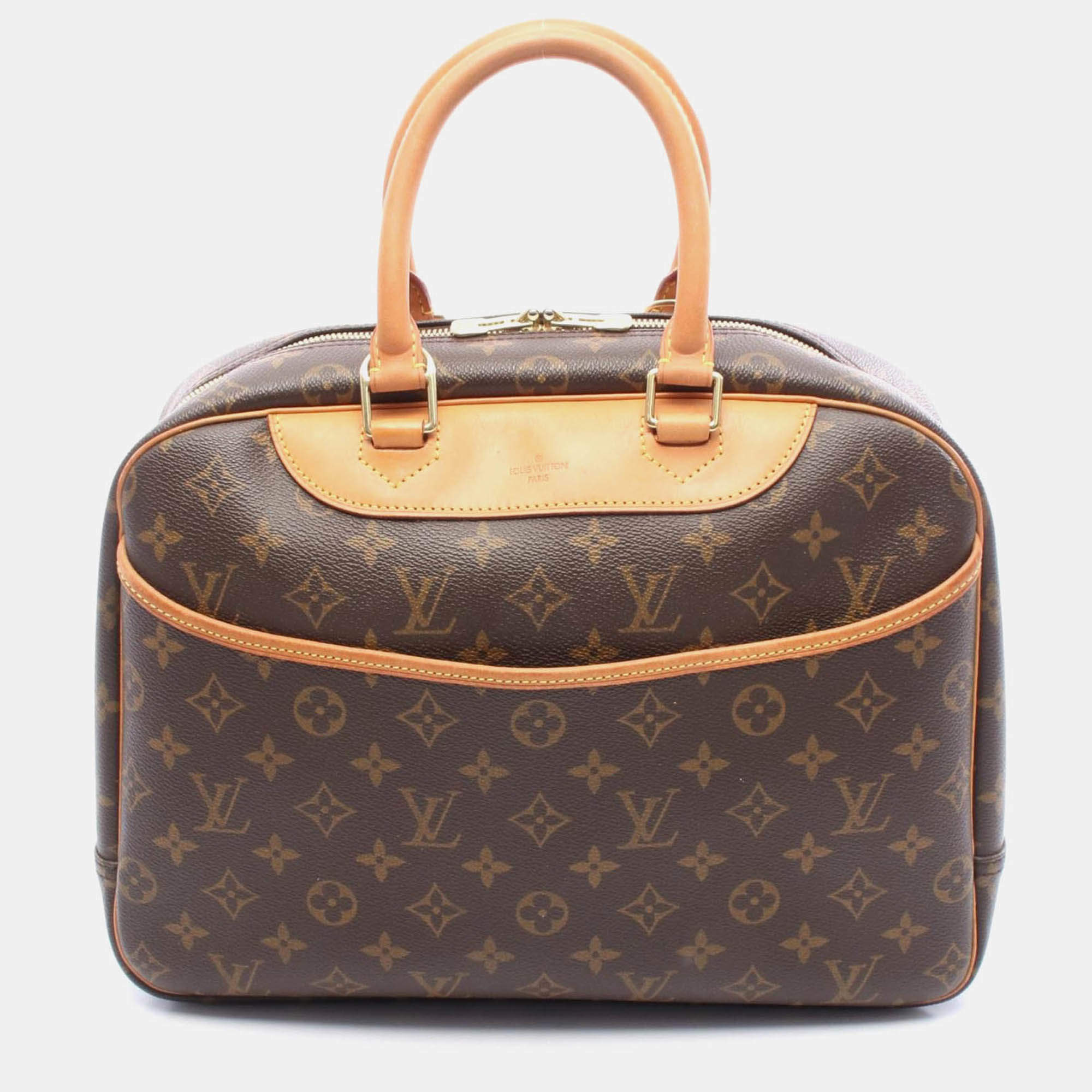Pre Owned Louis Vuitton Deauville Monogram Canvas Bowling Vanity Handbag