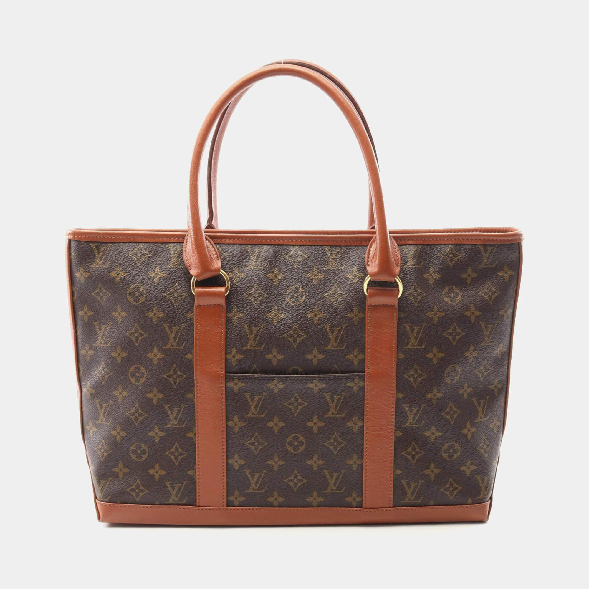 Pre Owned Louis Vuitton Sac Weekend Brown Monogram Canvas PM Shoulder Tote