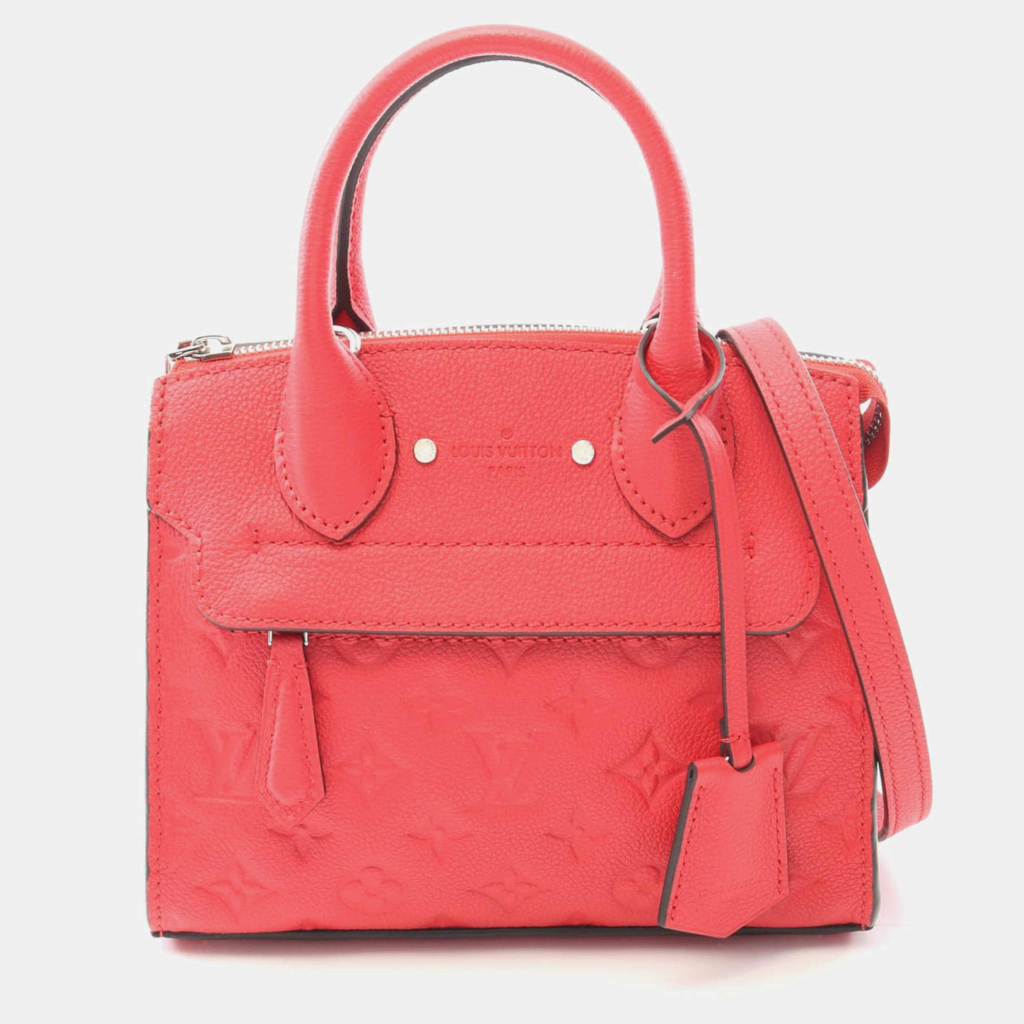 Pre Owned Louis Vuitton Pont Neuf Monogram Empreinte Top Handle Bag