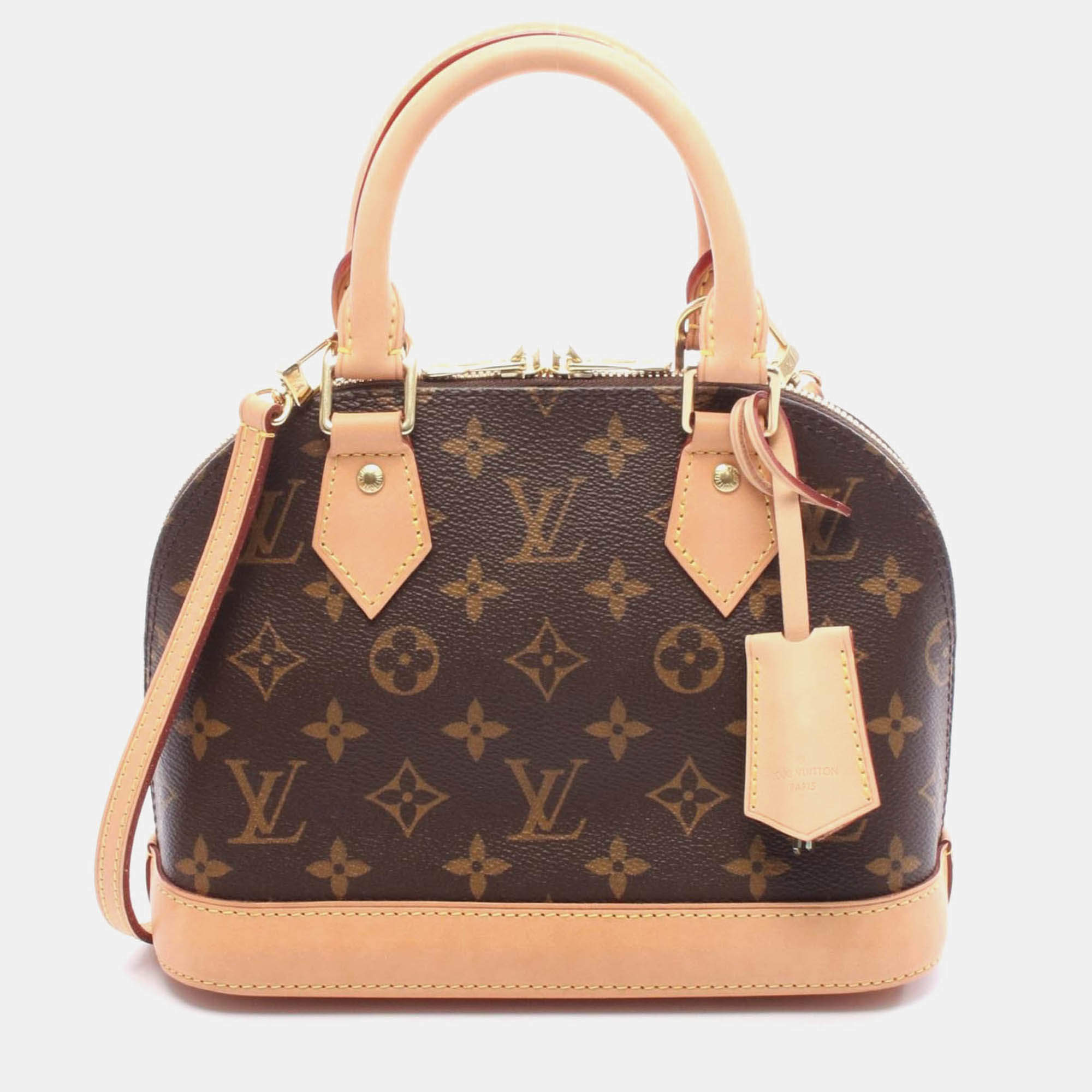Pre Owned Louis Vuitton Alma Bb Shoulder Handbag Monogram Canvas