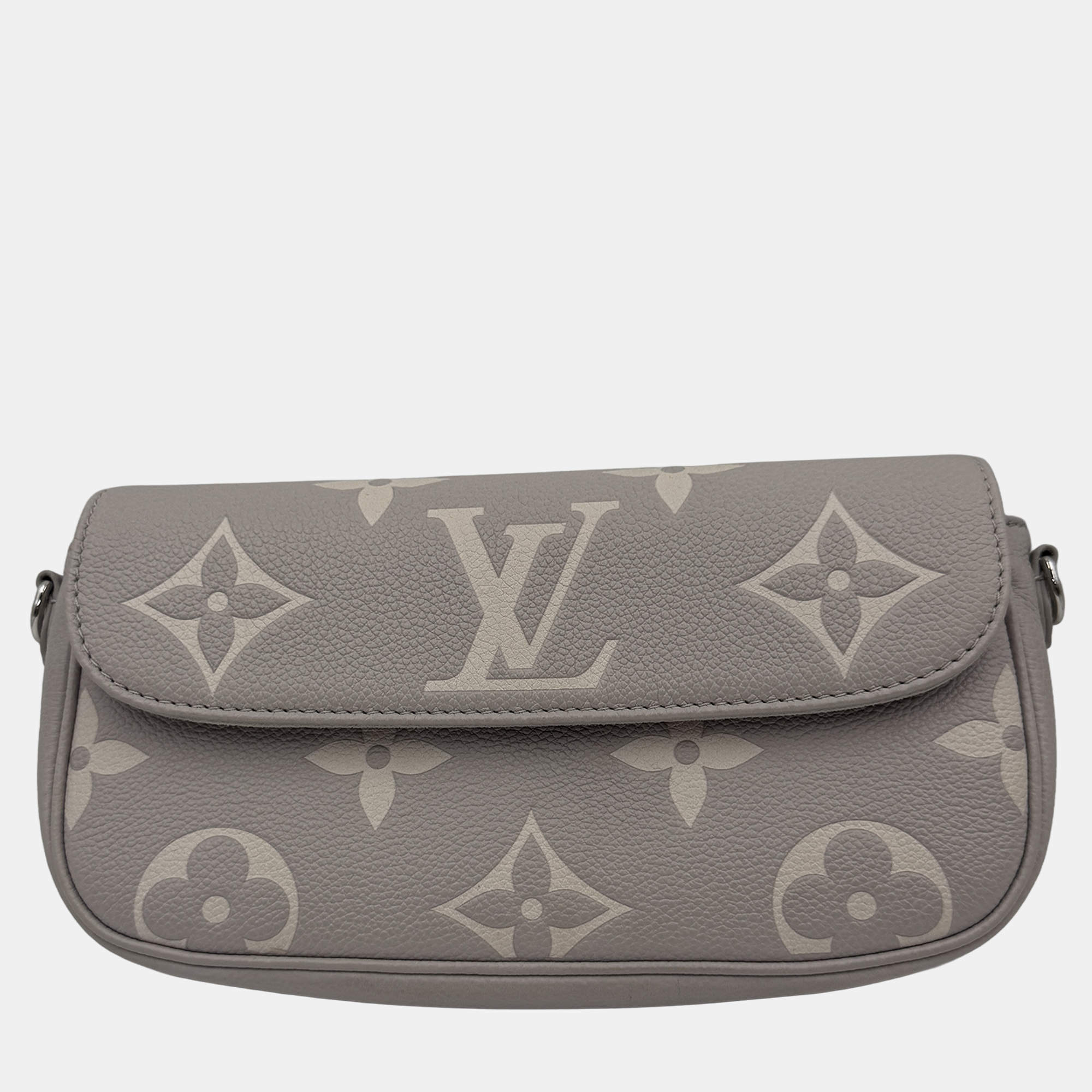 Pre Owned Louis Vuitton IVY full leather grey