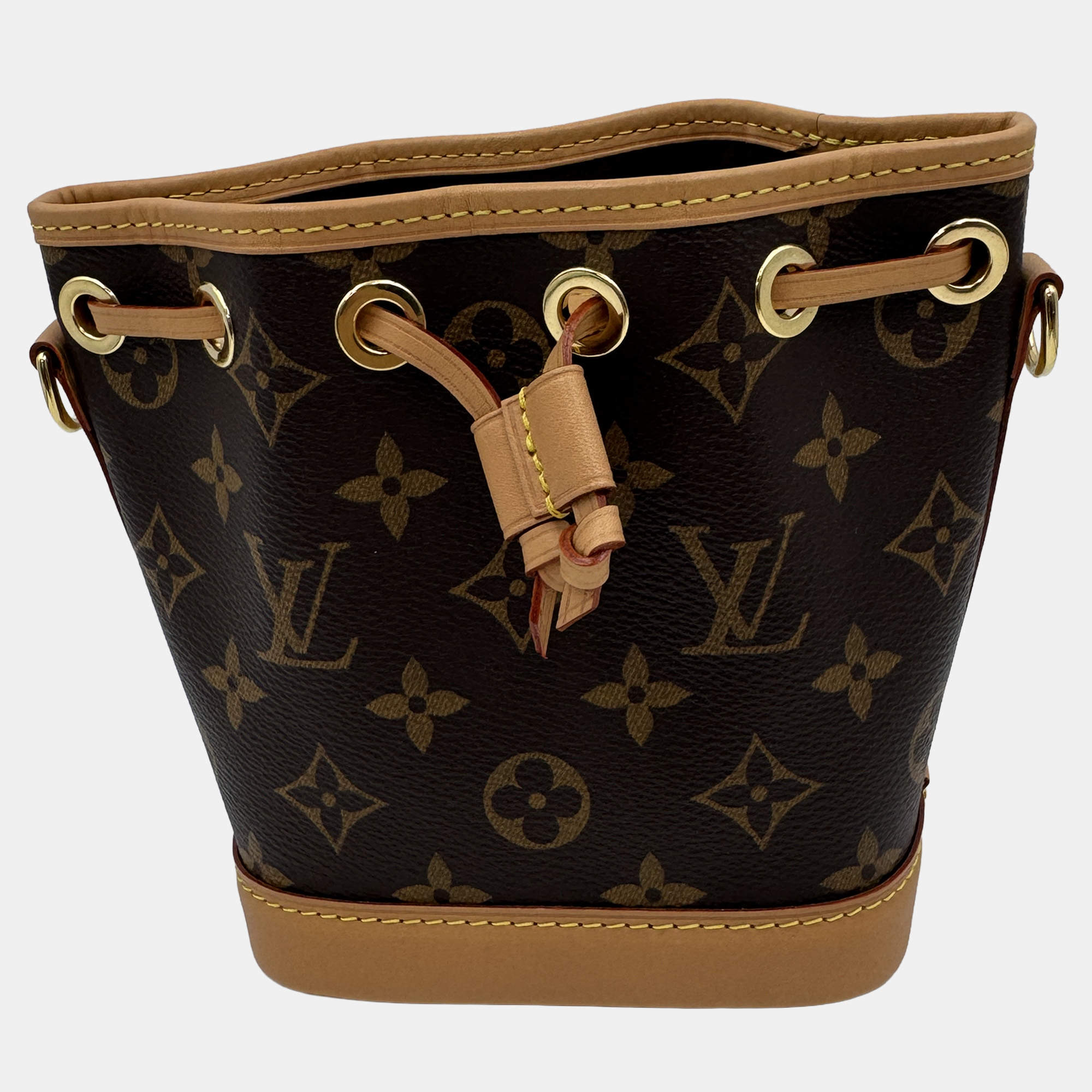 Pre Owned Louis Vuitton Brown Monogram Canvas Nano Noe Shoulder Bag