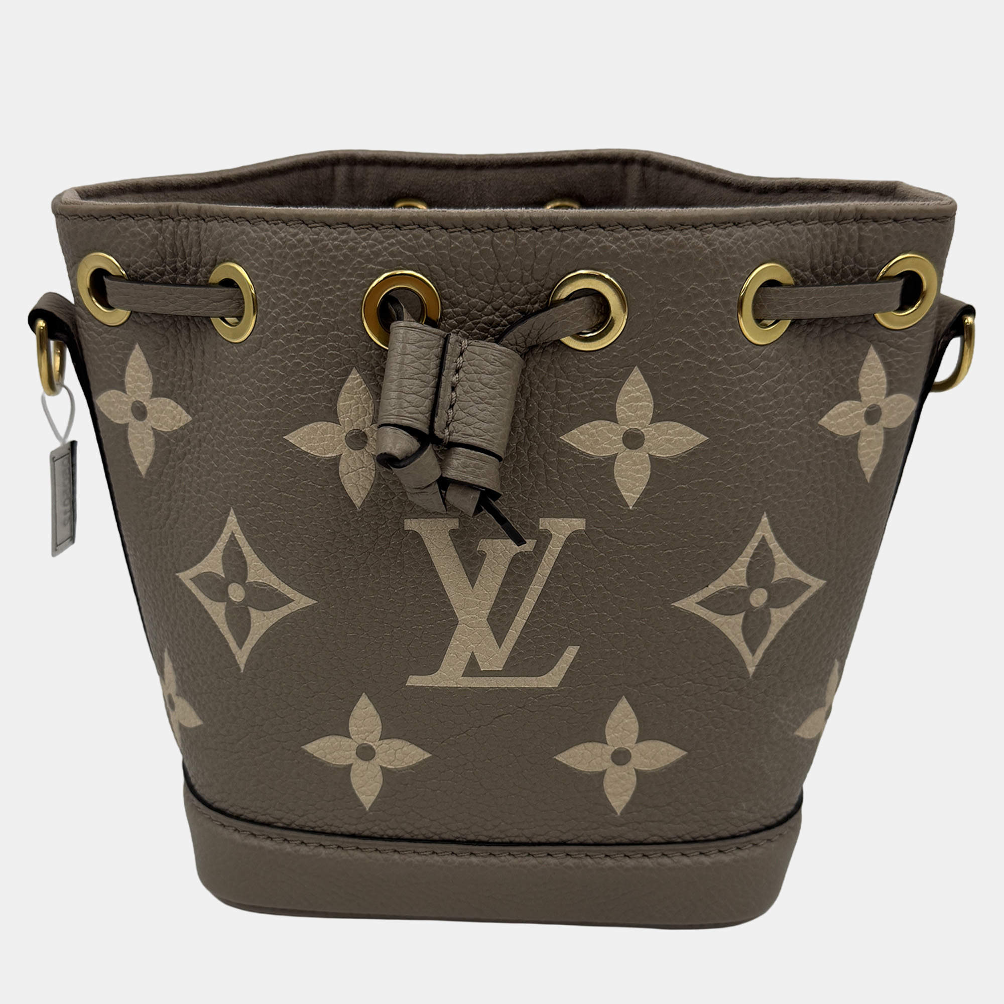 Pre Owned Louis Vuitton Nano Noe Bicolor Monogram Empreinte Shoulder Bag