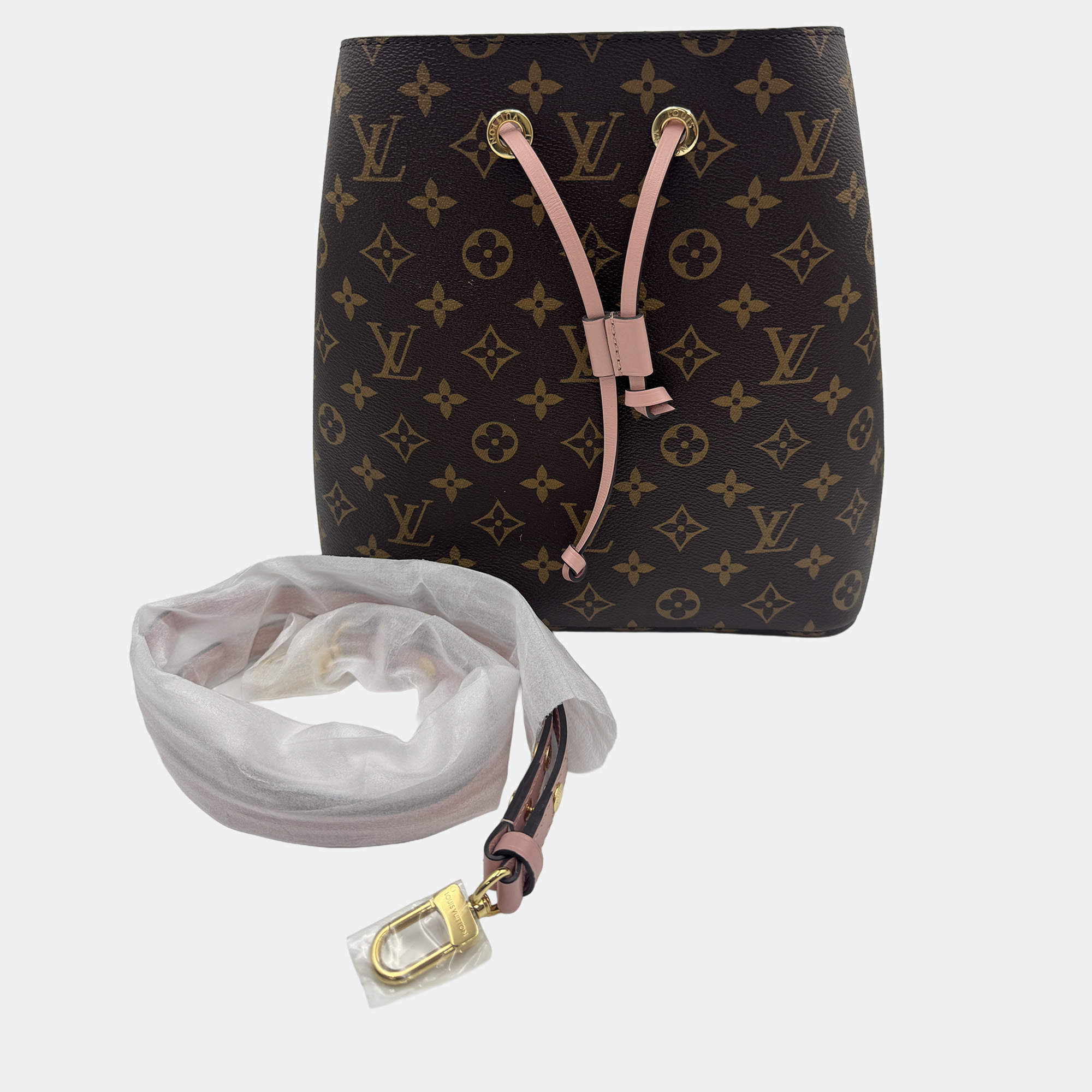Pre Owned Louis Vuitton Monogram Canvas NeoNoe MM Bag pink