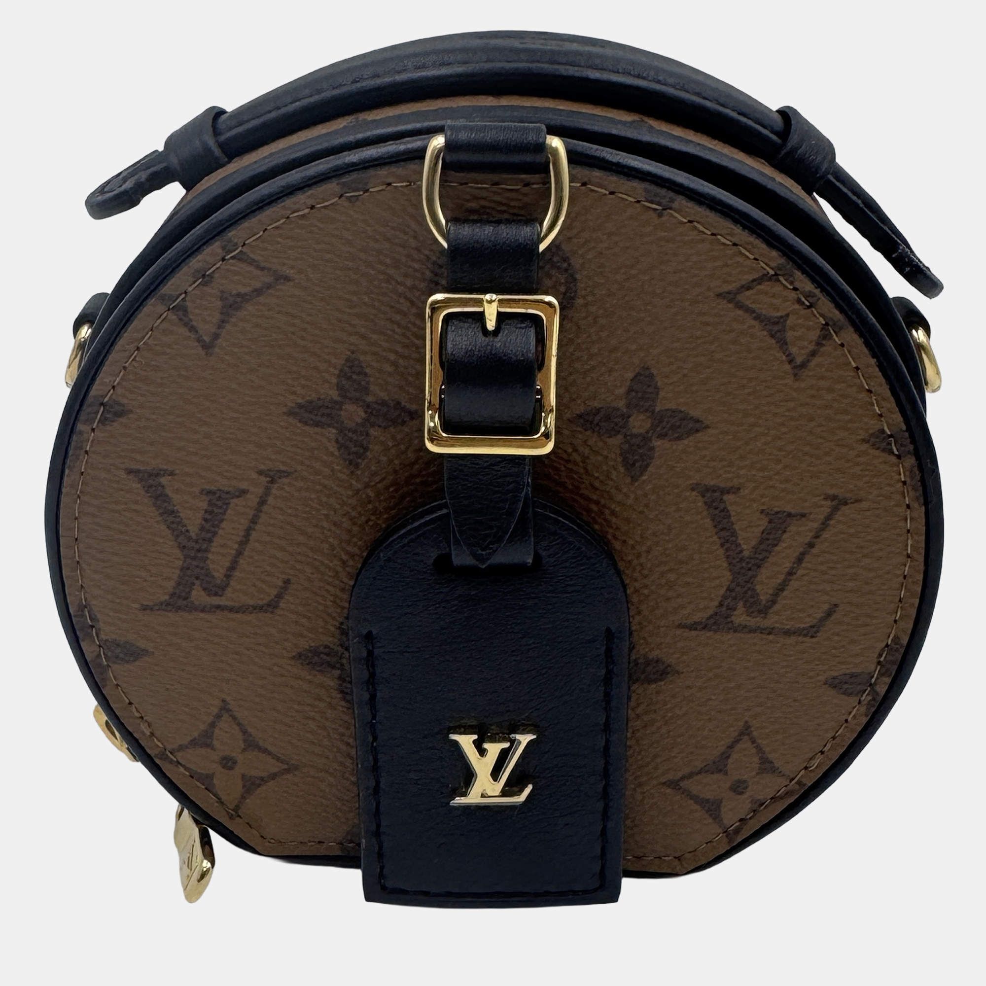 Pre Owned Louis Vuitton Boite Chapeau Mini Monogram Reverse Shoulder Bag
