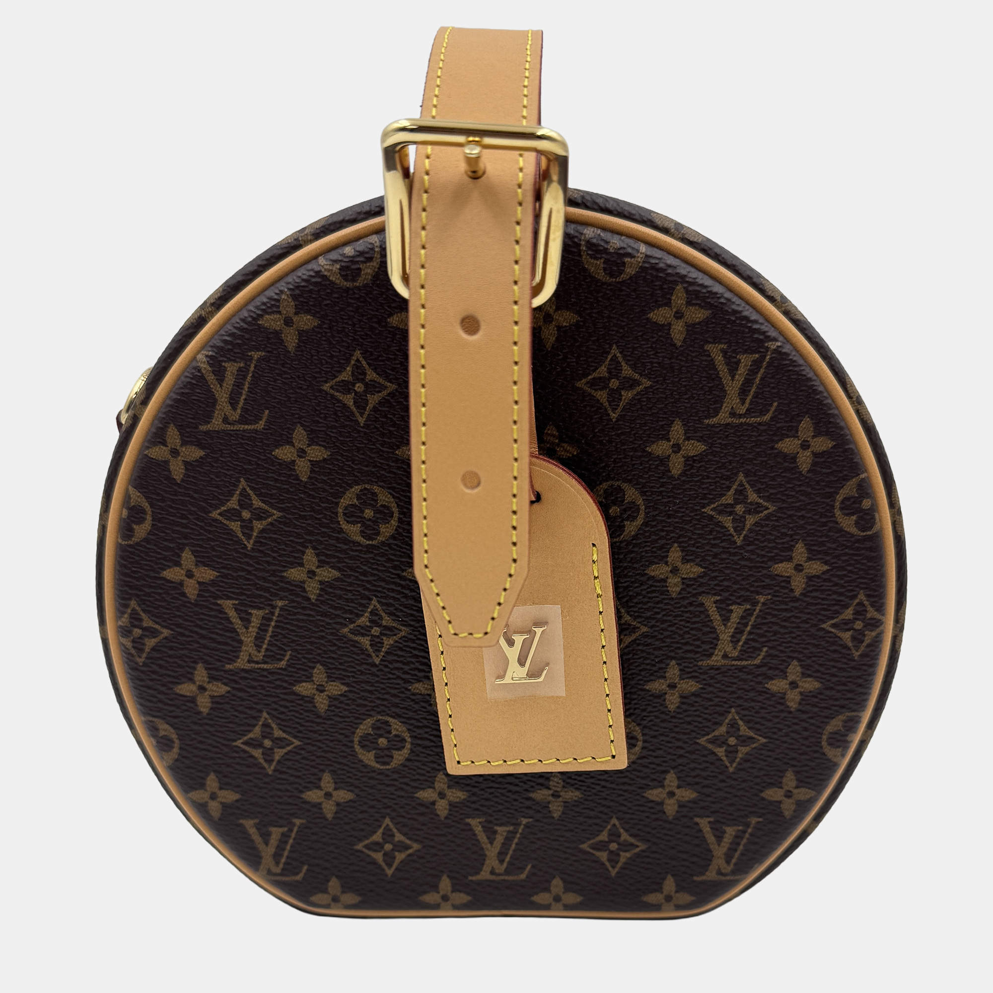 Pre Owned Louis Vuitton Petite Boite Chapeau Brown Monogram Canvas Crossbody Bag