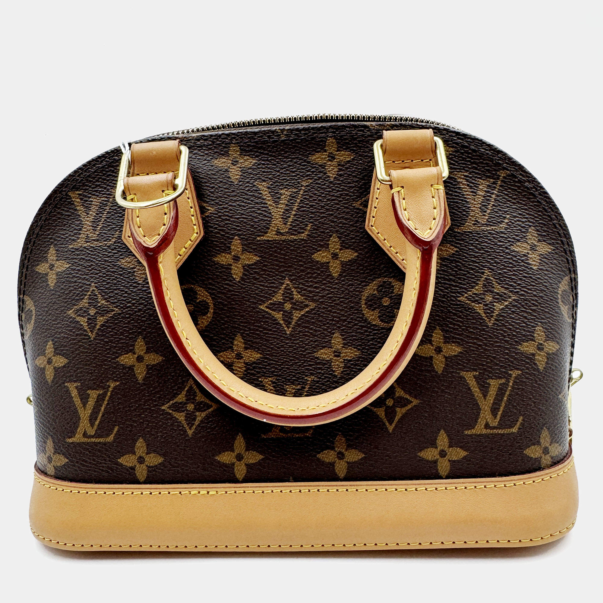 Pre Owned Louis Vuitton Alma Bb Shoulder Handbag Monogram Canvas