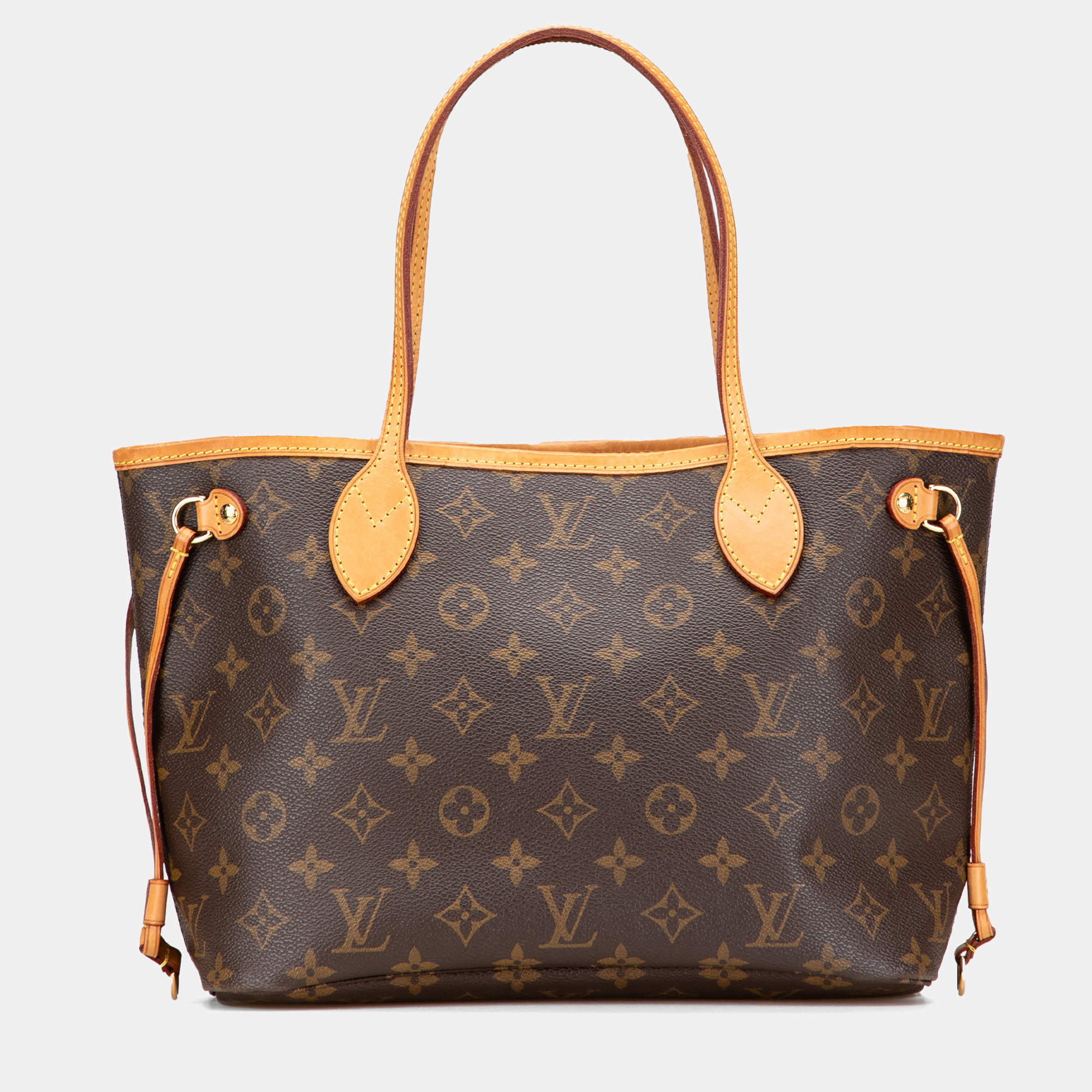 Pre Owned Louis Vuitton Brown Monogram Neverfull PM