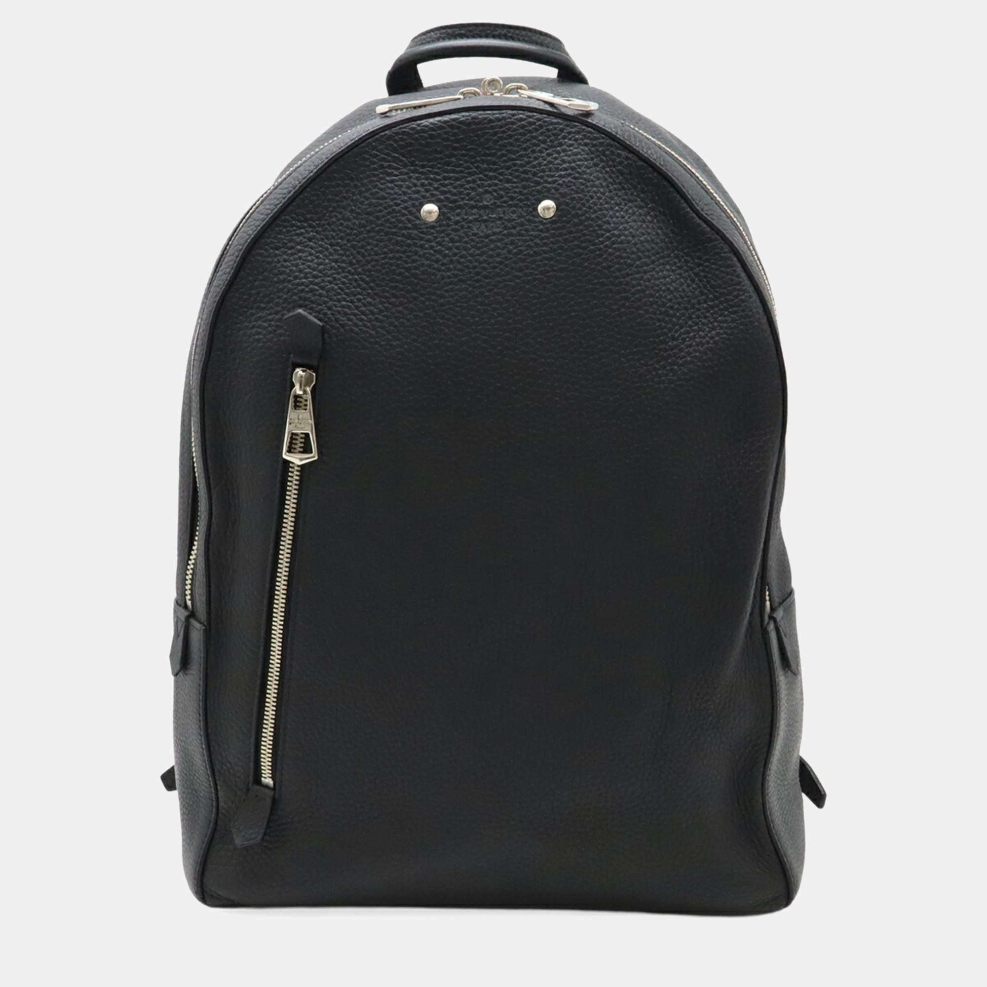 Pre Owned Louis Vuitton Armand Black Taurillon Leather Backpack