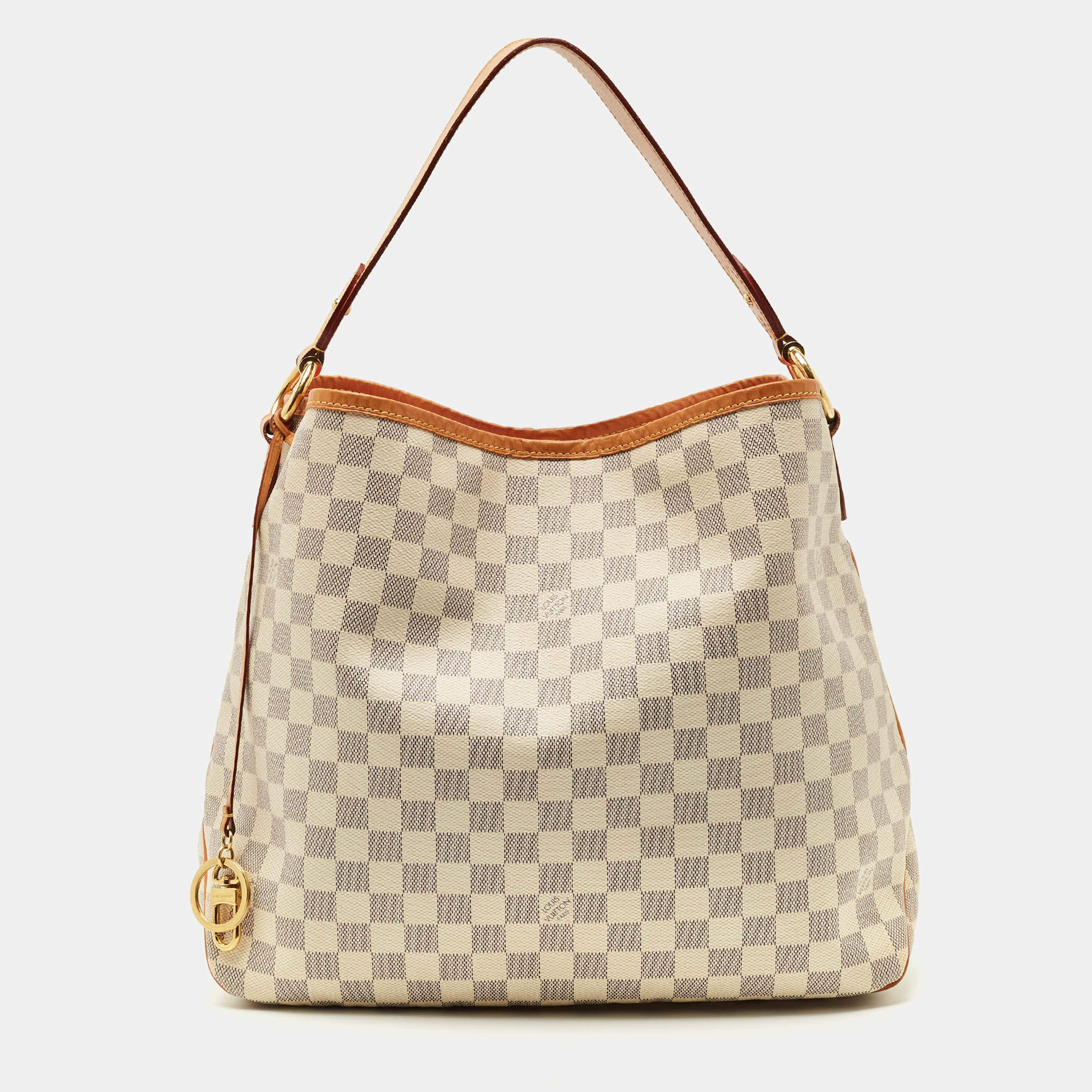 Pre Owned Louis Vuitton Damier Azur Canvas Delightful MM Bag
