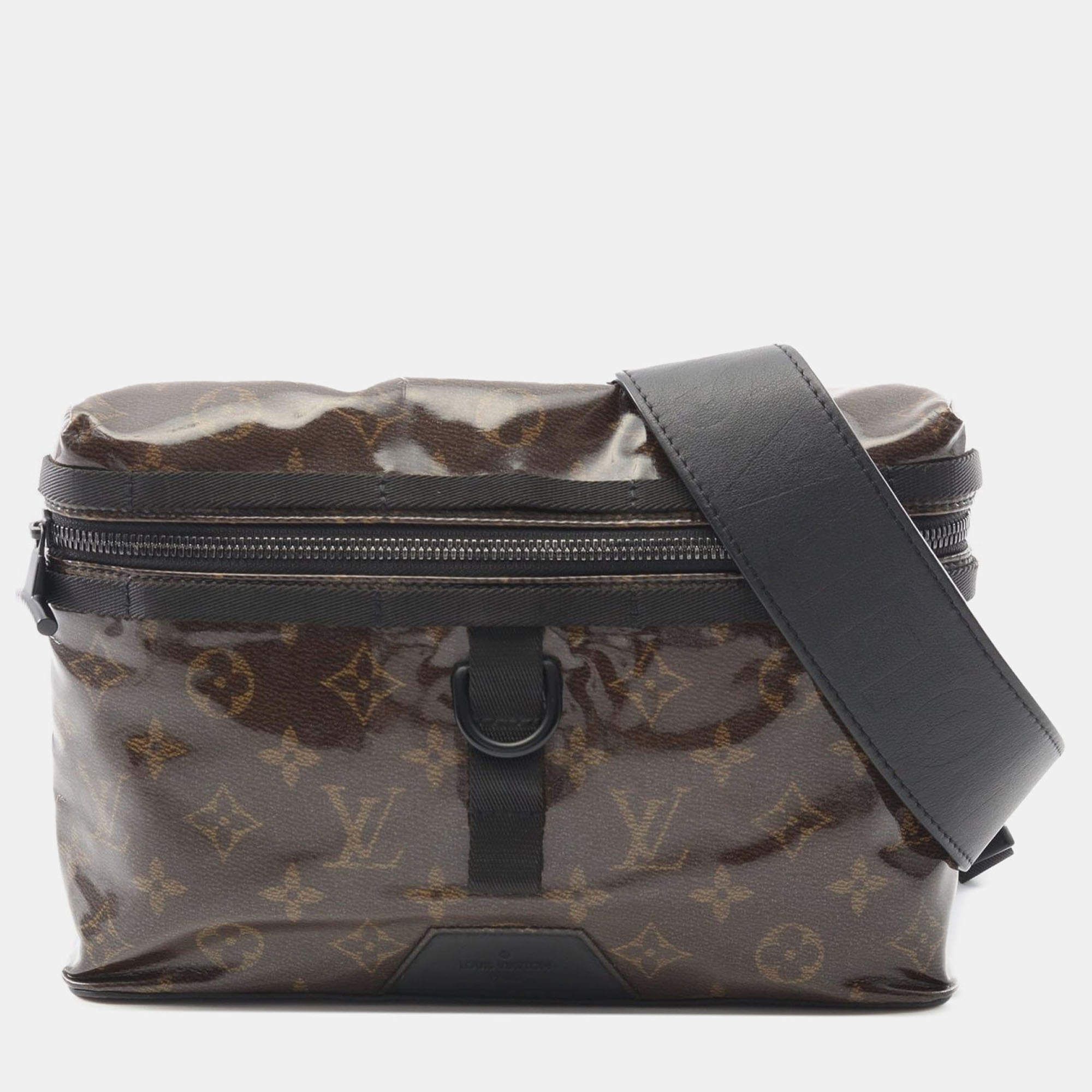 Pre Owned Louis Vuitton Brown Monogram Glaze Messenger PM