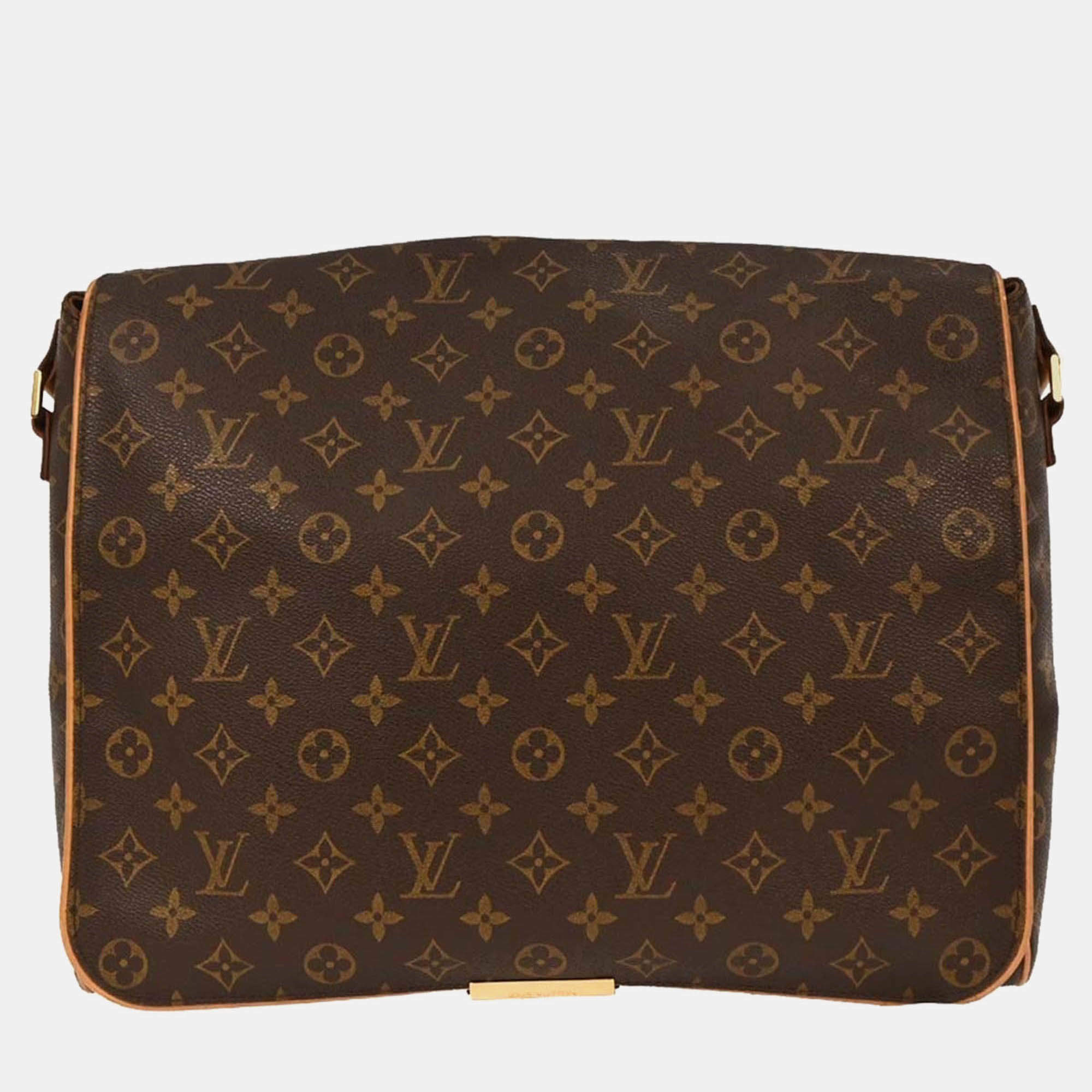 مملوكة مسبقًا Louis Vuitton Brown Monogram Abbesses Messenger Bag
