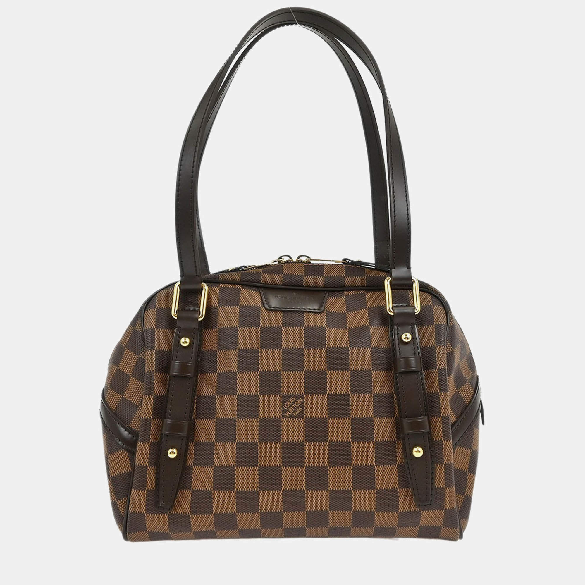 Pre Owned Louis Vuitton Rivington PM Damier Ebene Coated Canvas Shoulder Bag