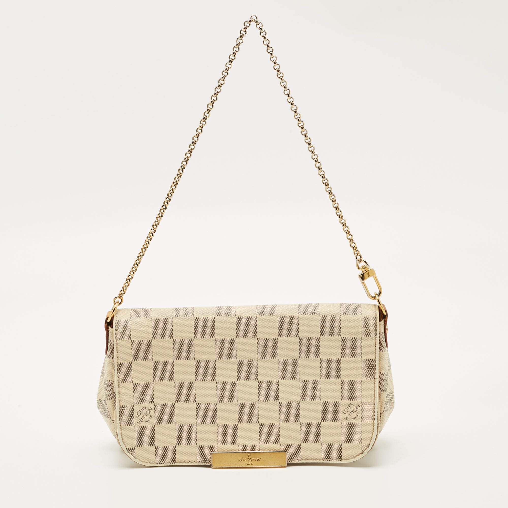 Pre Owned Louis Vuitton Damier Azur Canvas Favorite PM Bag
