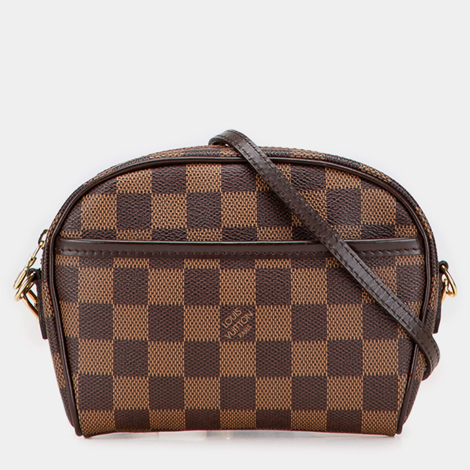 Pre Owned Louis Vuitton Brown Damier Ebene Ipanema Pochette