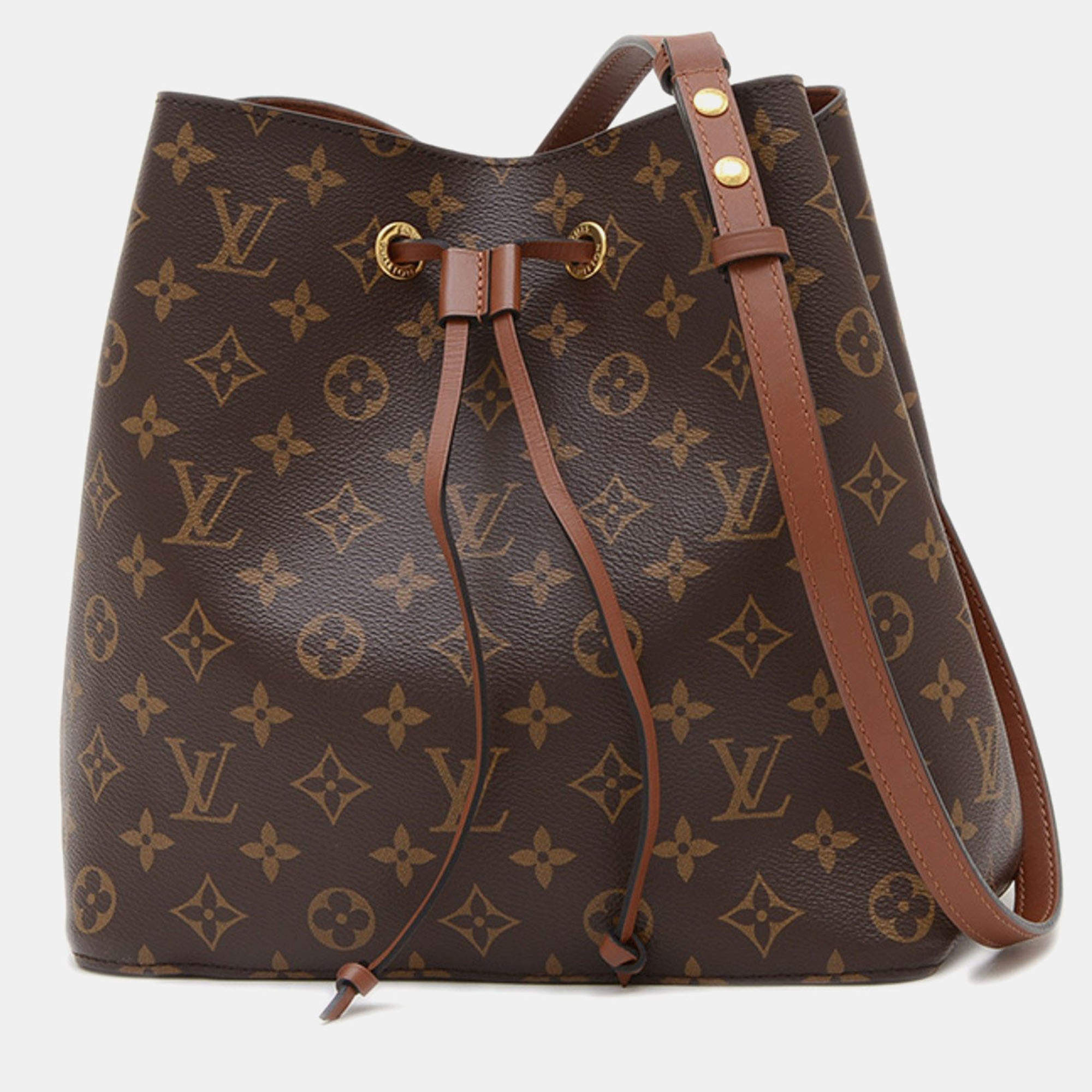 Pre Owned Louis Vuitton Neo Noe Brown Monogram Canvas Handbag