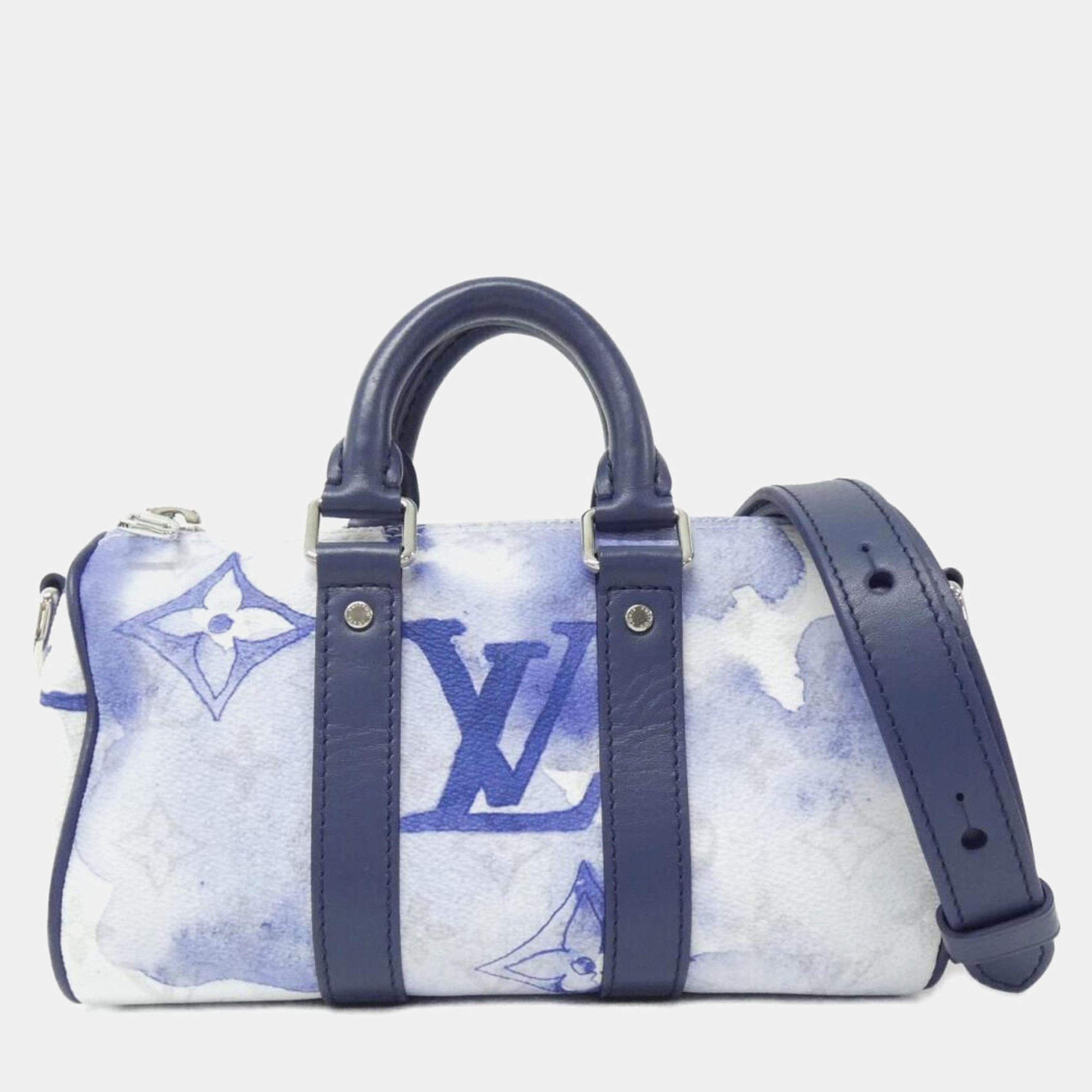Pre Owned Louis Vuitton Keepall XS Watercolor Monogram Boston Bag