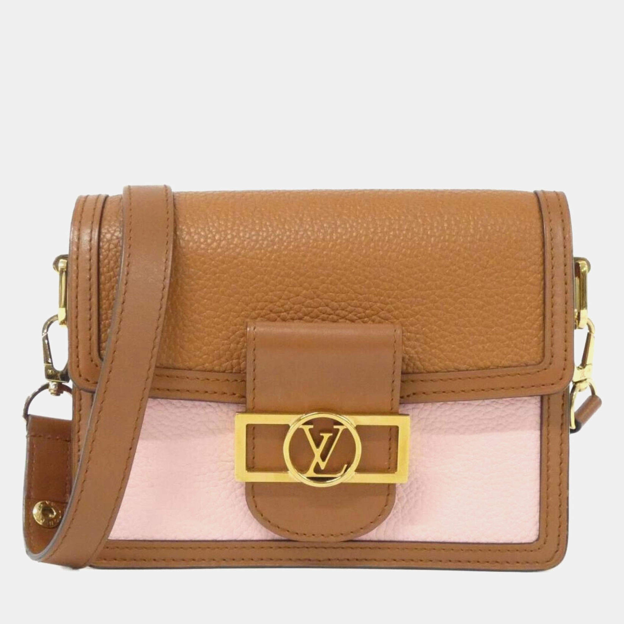 Pre Owned Louis Vuitton Dauphine Mini Taurillon Leather Shoulder Bag