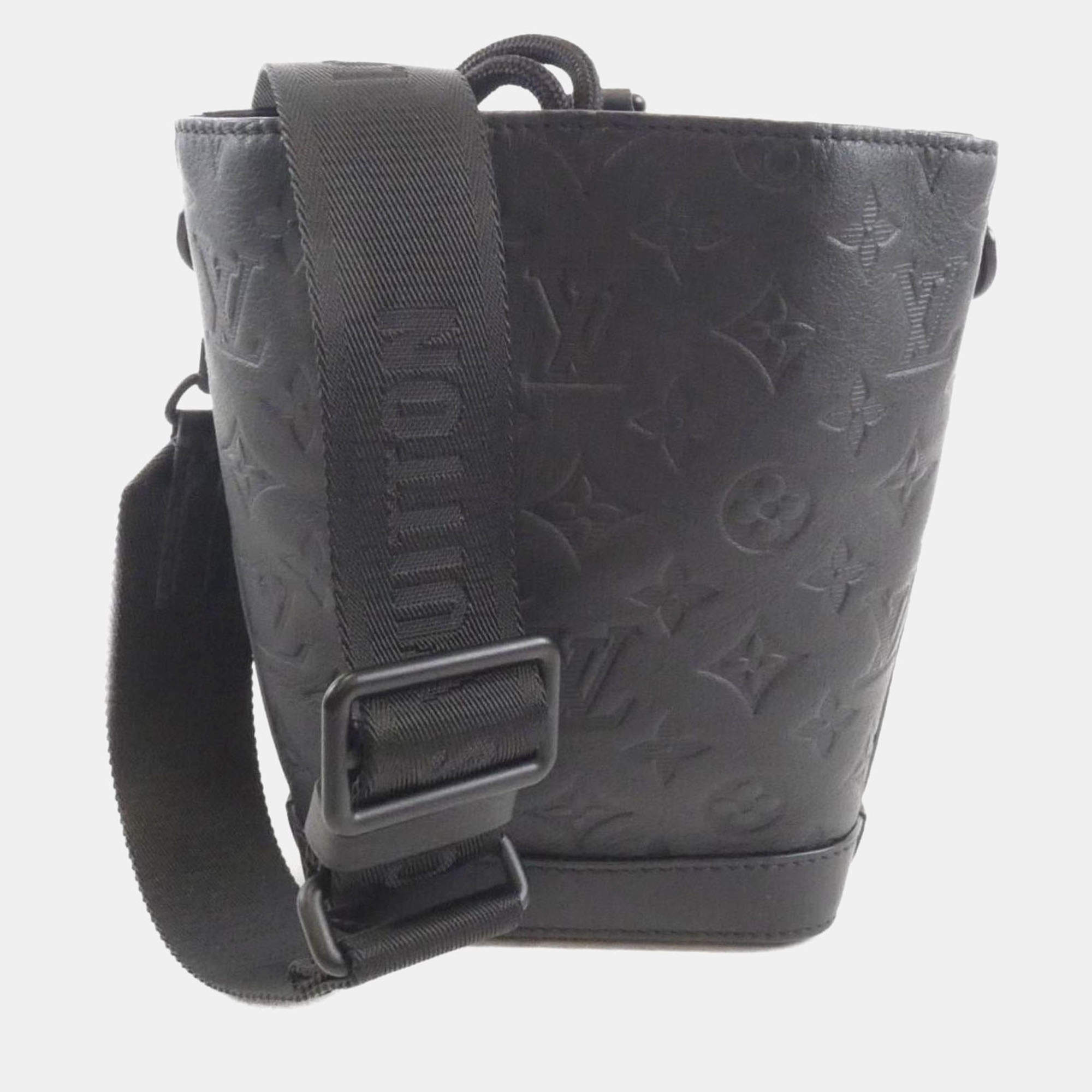Pre Owned Louis Vuitton Noe Sling Monogram Shadow Shoulder Bag