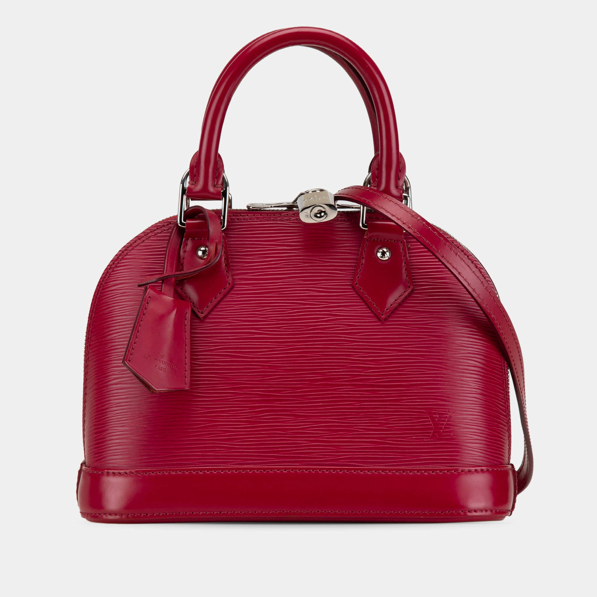 Pre Owned Louis Vuitton Red Epi Alma BB