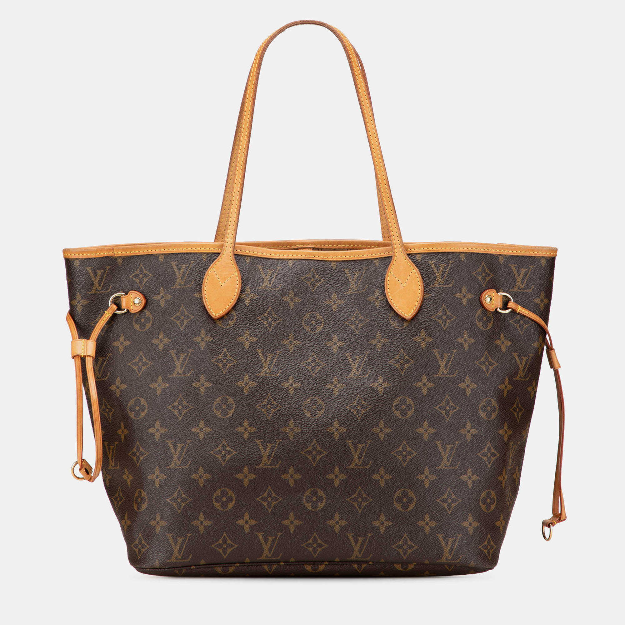 Pre Owned Louis Vuitton Brown Monogram Neverfull MM