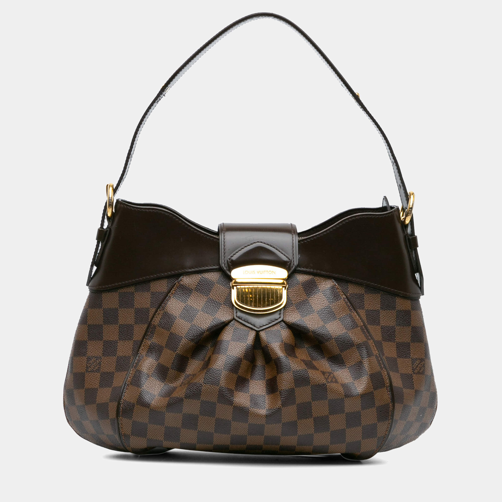 Pre Owned Louis Vuitton Brown Damier Ebene Sistina MM