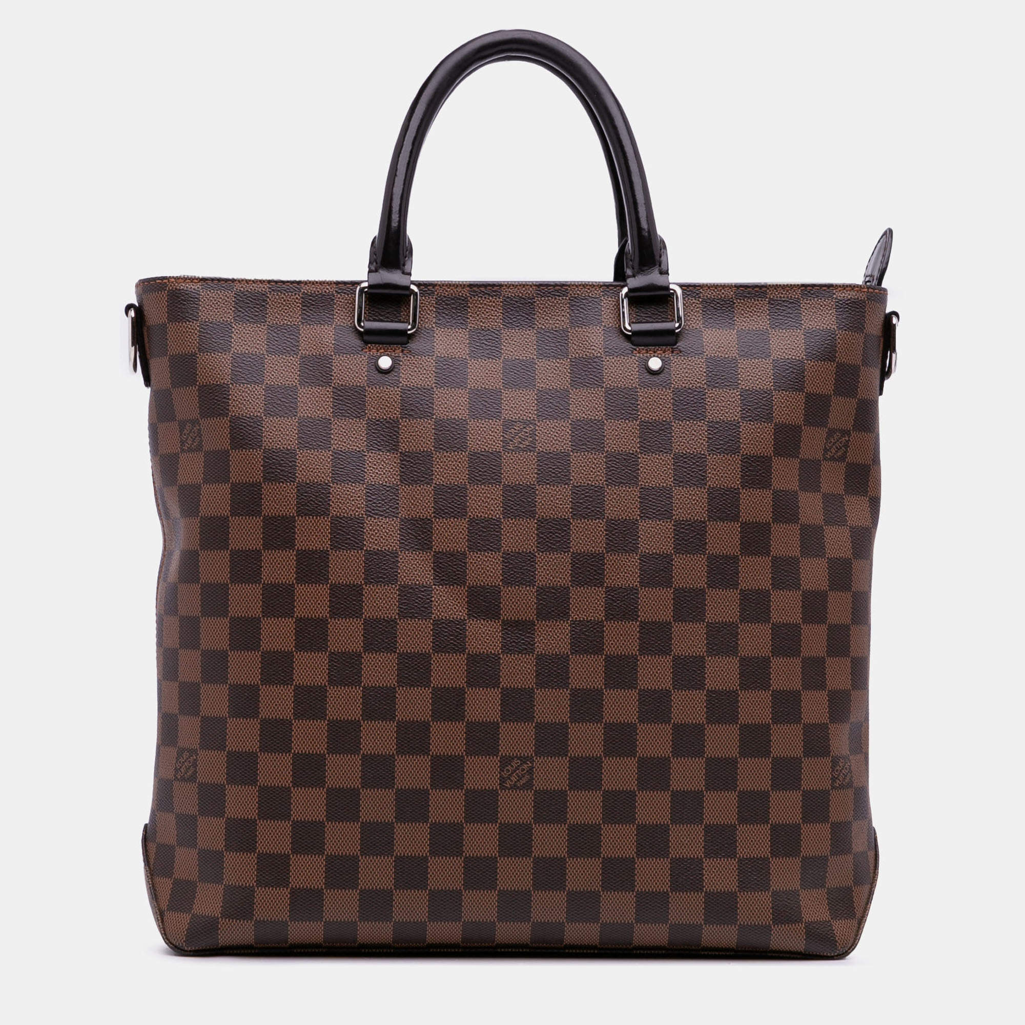Pre Owned Louis Vuitton Brown Damier Ebene Jake Tote