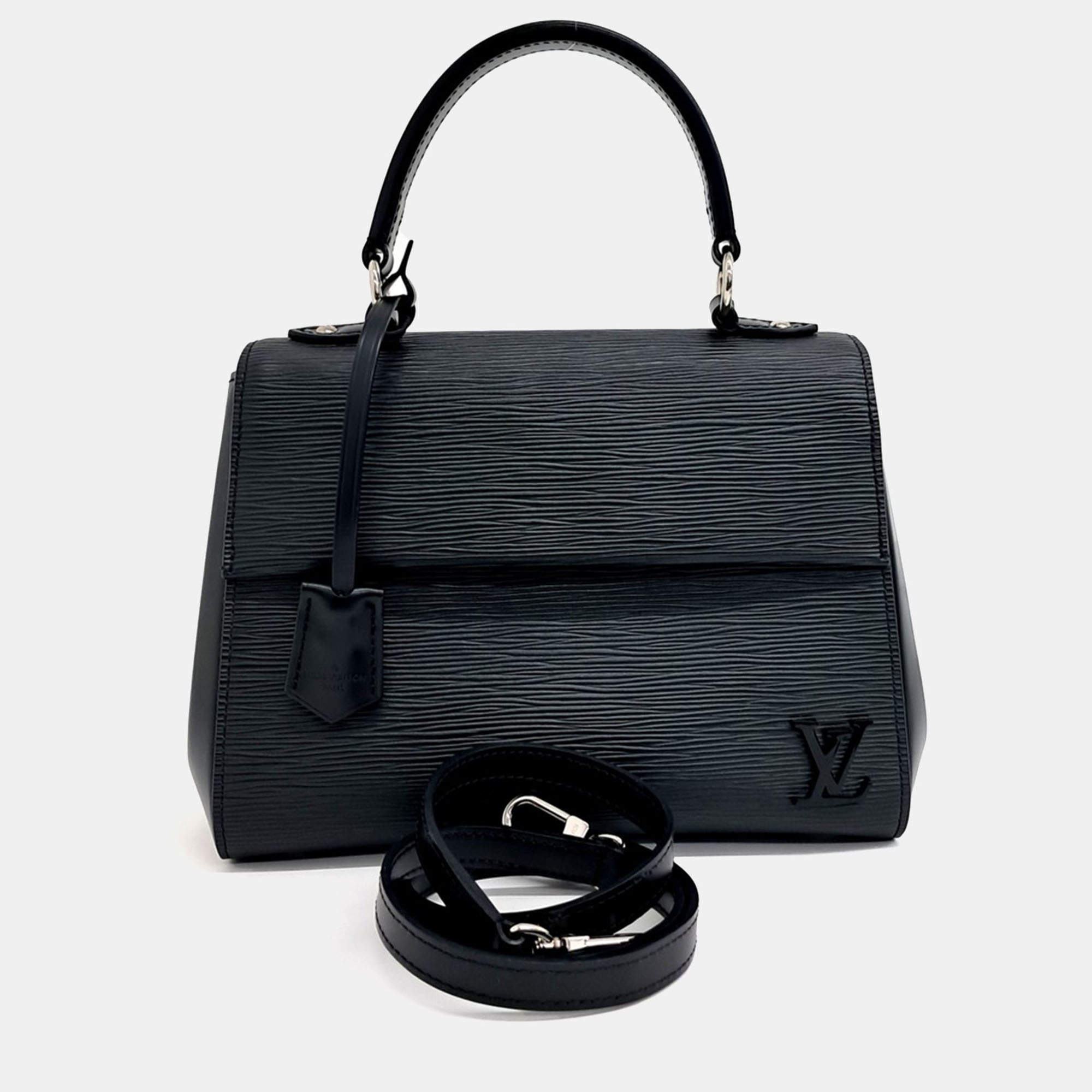 Pre Owned Louis Vuitton Black Epi Leather Epi Cluny BB