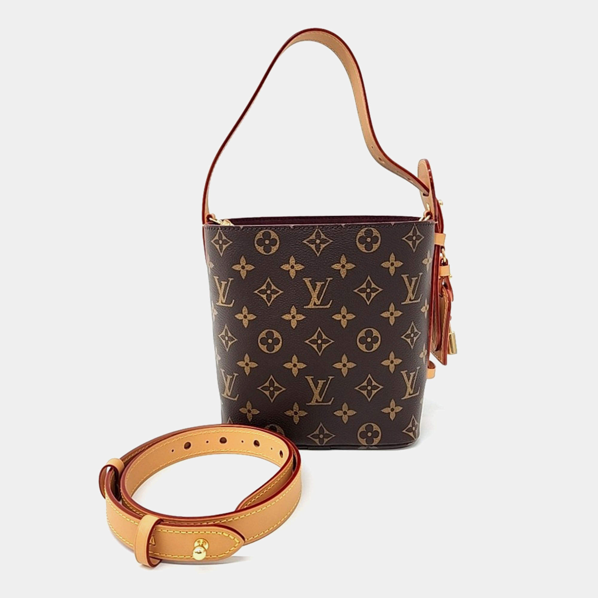 Pre Owned Louis Vuitton Brown PVC Monogram All-in-One BB