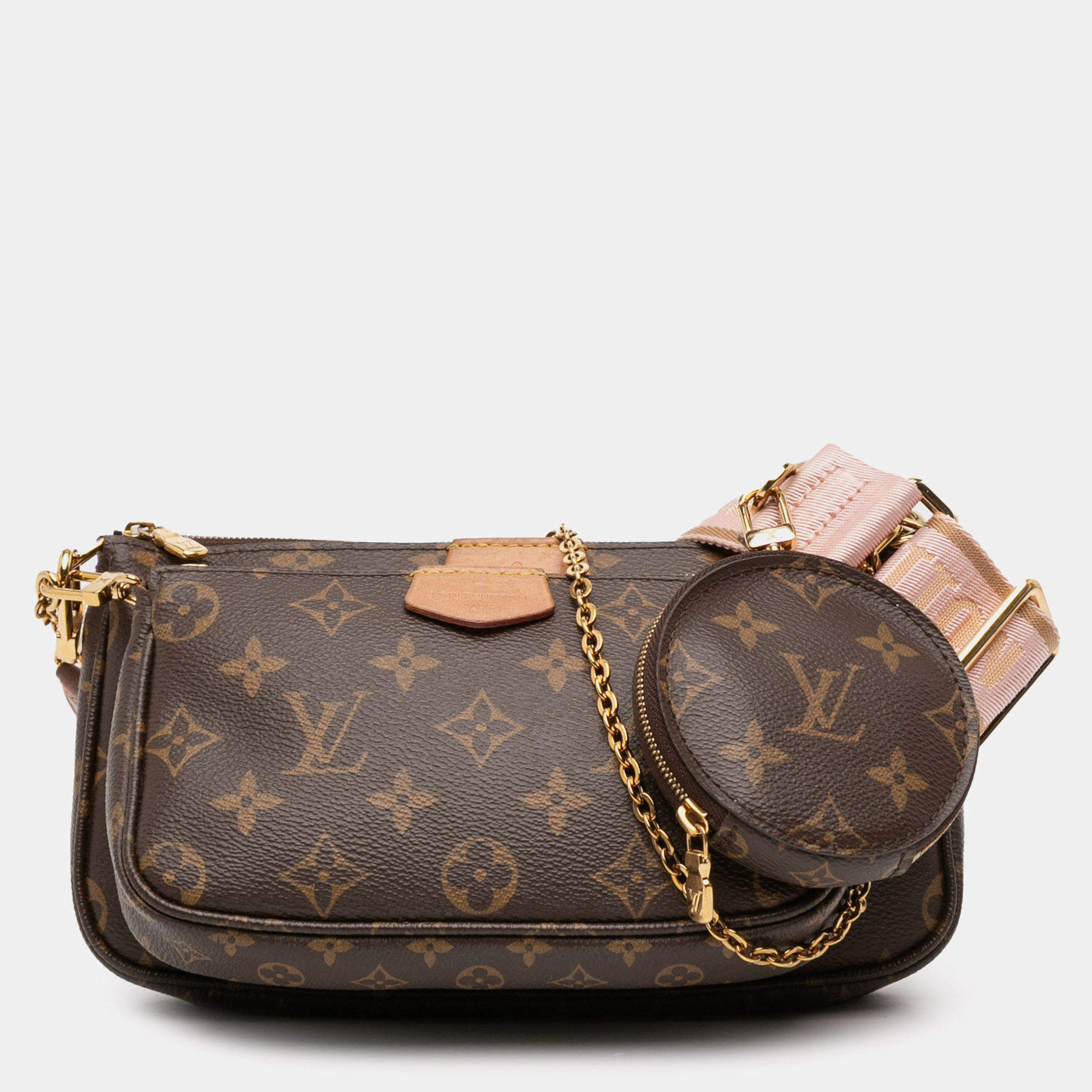 Pre Owned Louis Vuitton Brown Monogram Multi Pochette Accessoires