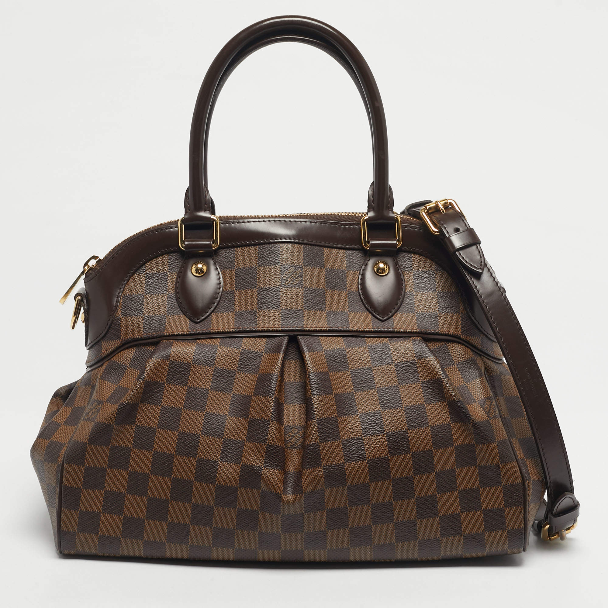 Pre Owned Louis Vuitton Damier Ebene Canvas Trevi PM Bag