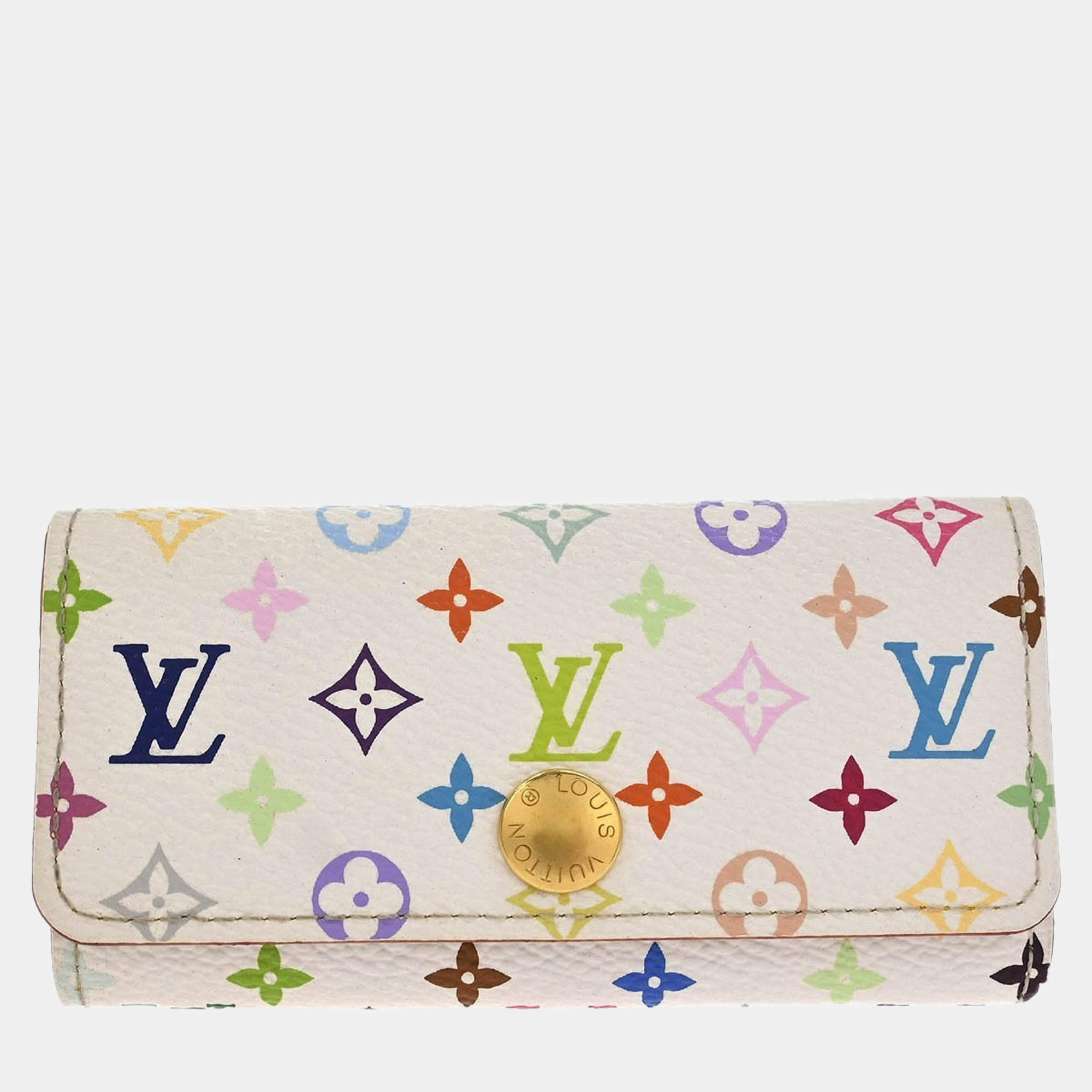 Pre Owned Louis Vuitton Monogram Multicolor Multicles 4 Key Case