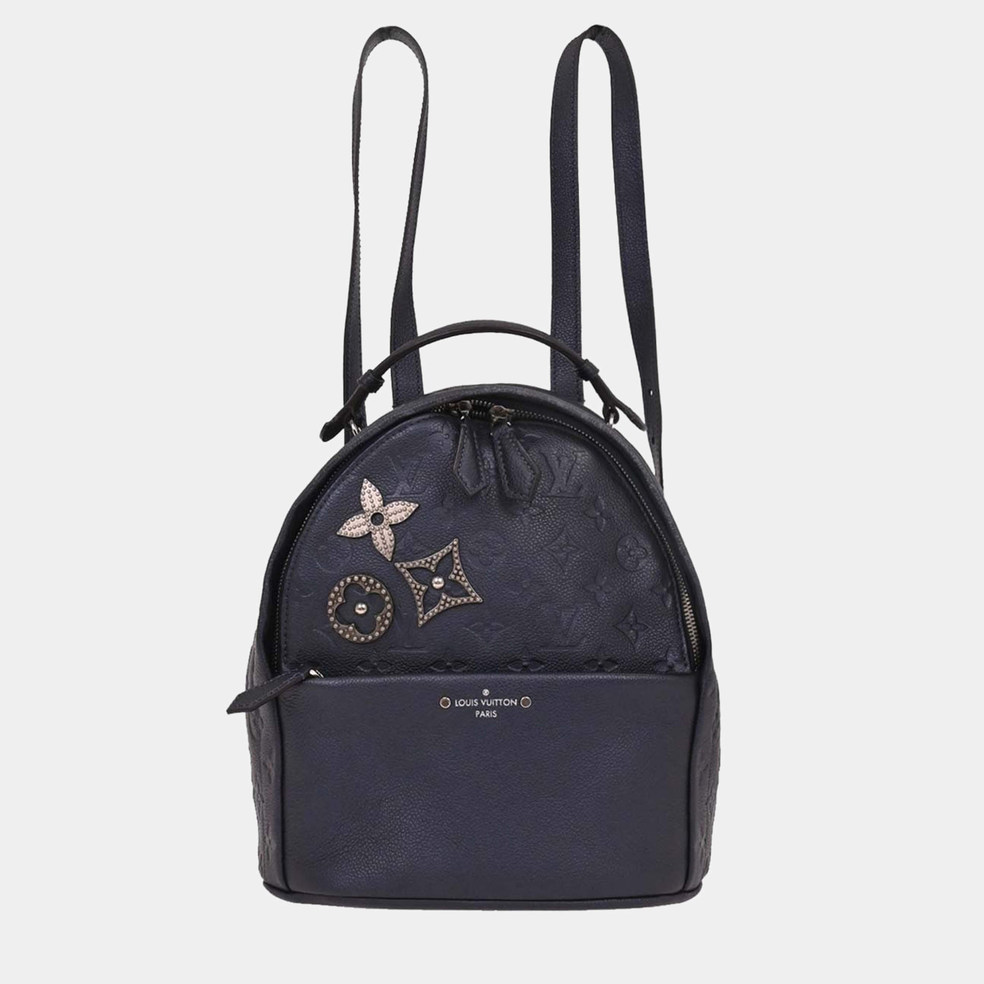 مملوكة مسبقًا Louis Vuitton Blue Monogram Empreinte Sorbonne Backpack