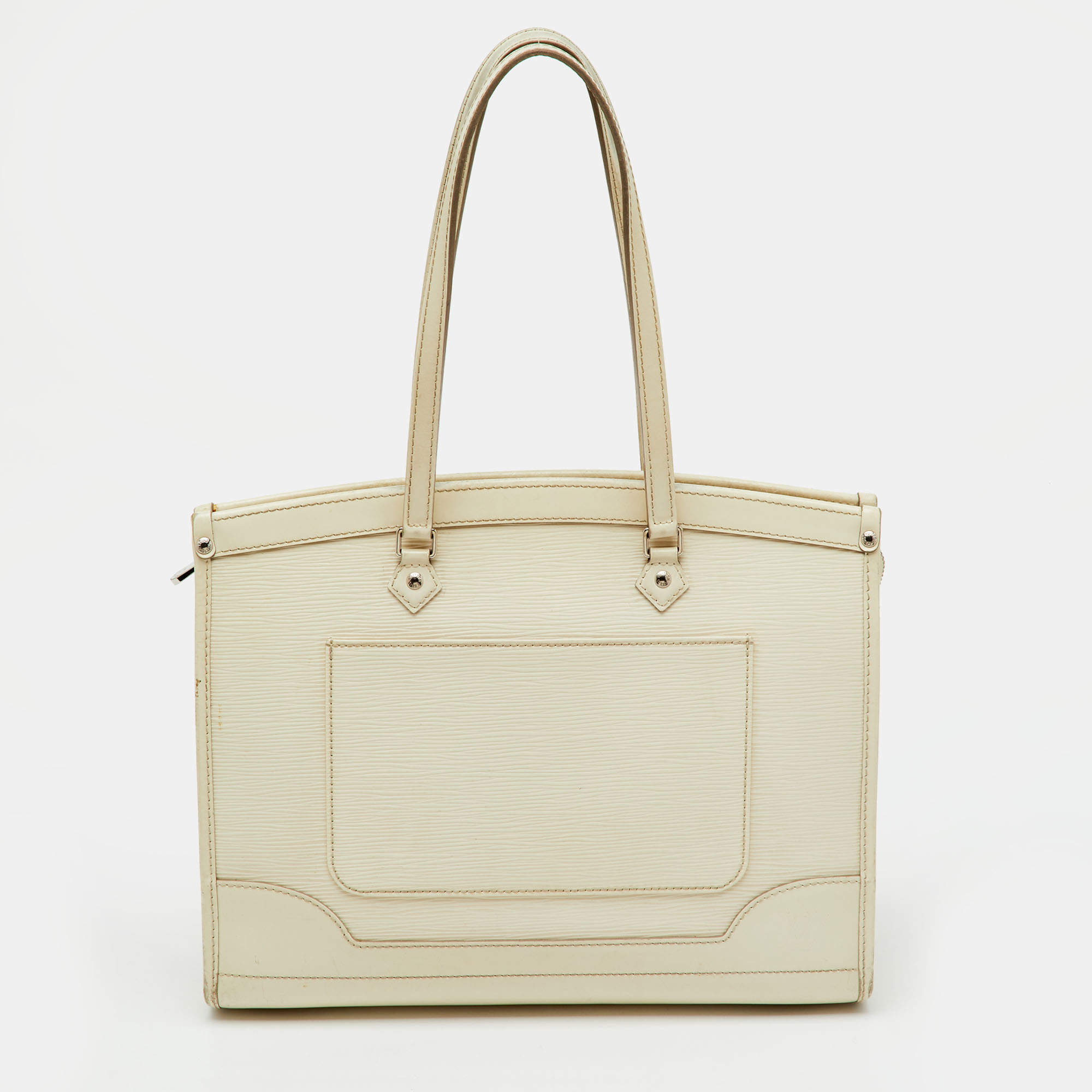 Pre Owned Louis Vuitton Ivorie Epi Leather Madeleine GM Bag